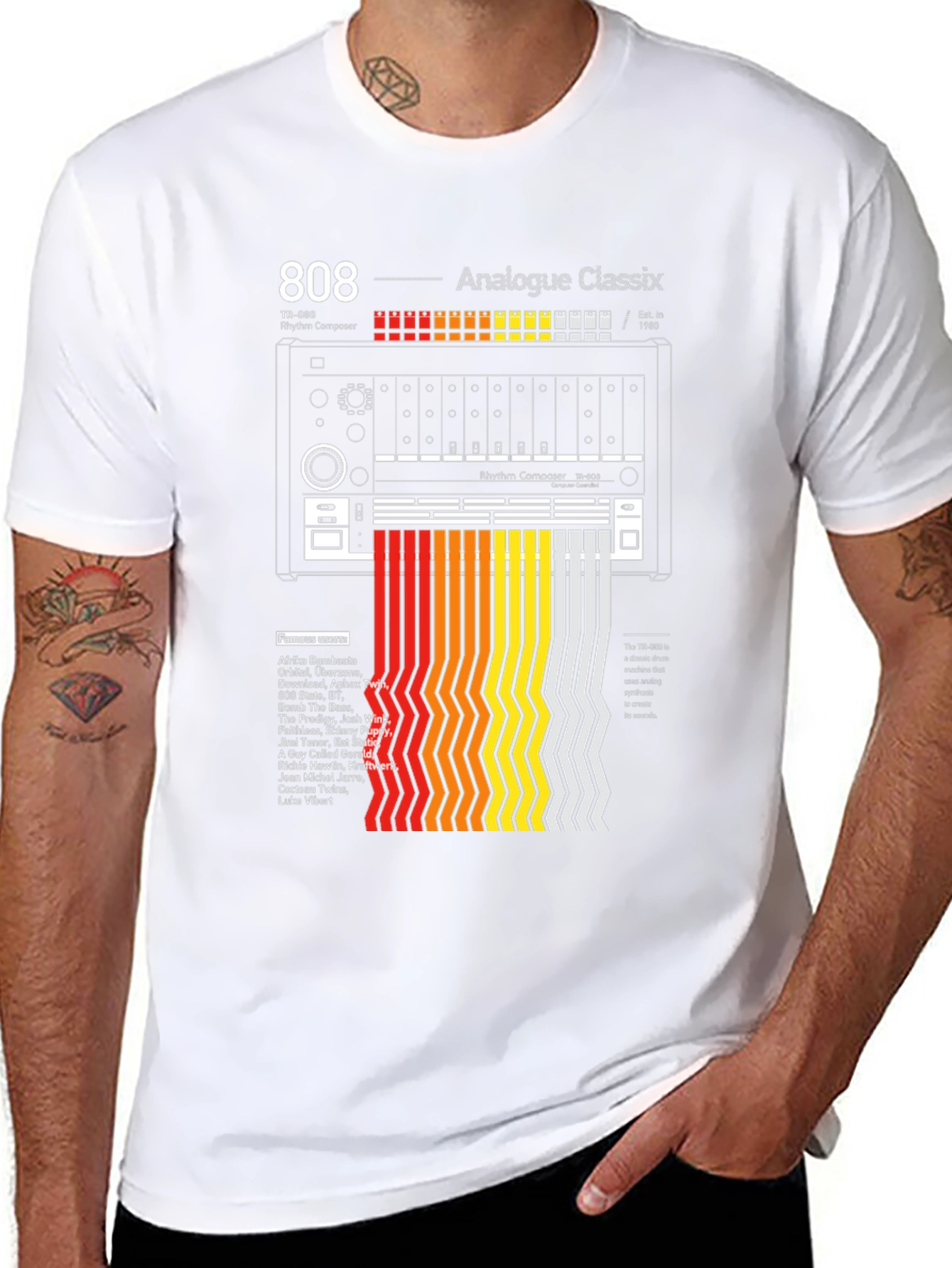 808 Analogue Classix T-Shirt - Music Producer Tribute