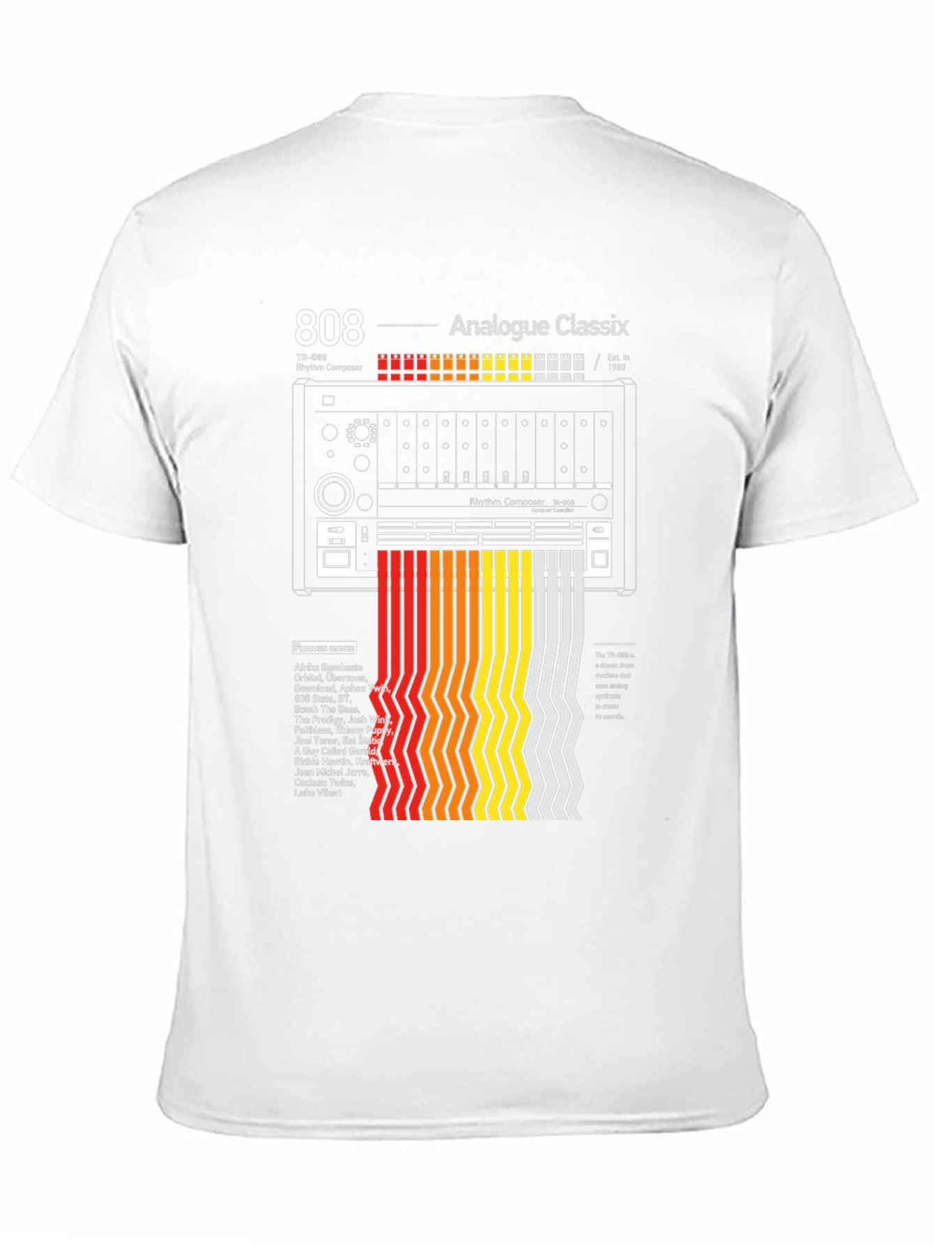 808 Analogue Classix T-Shirt - Music Producer Tribute