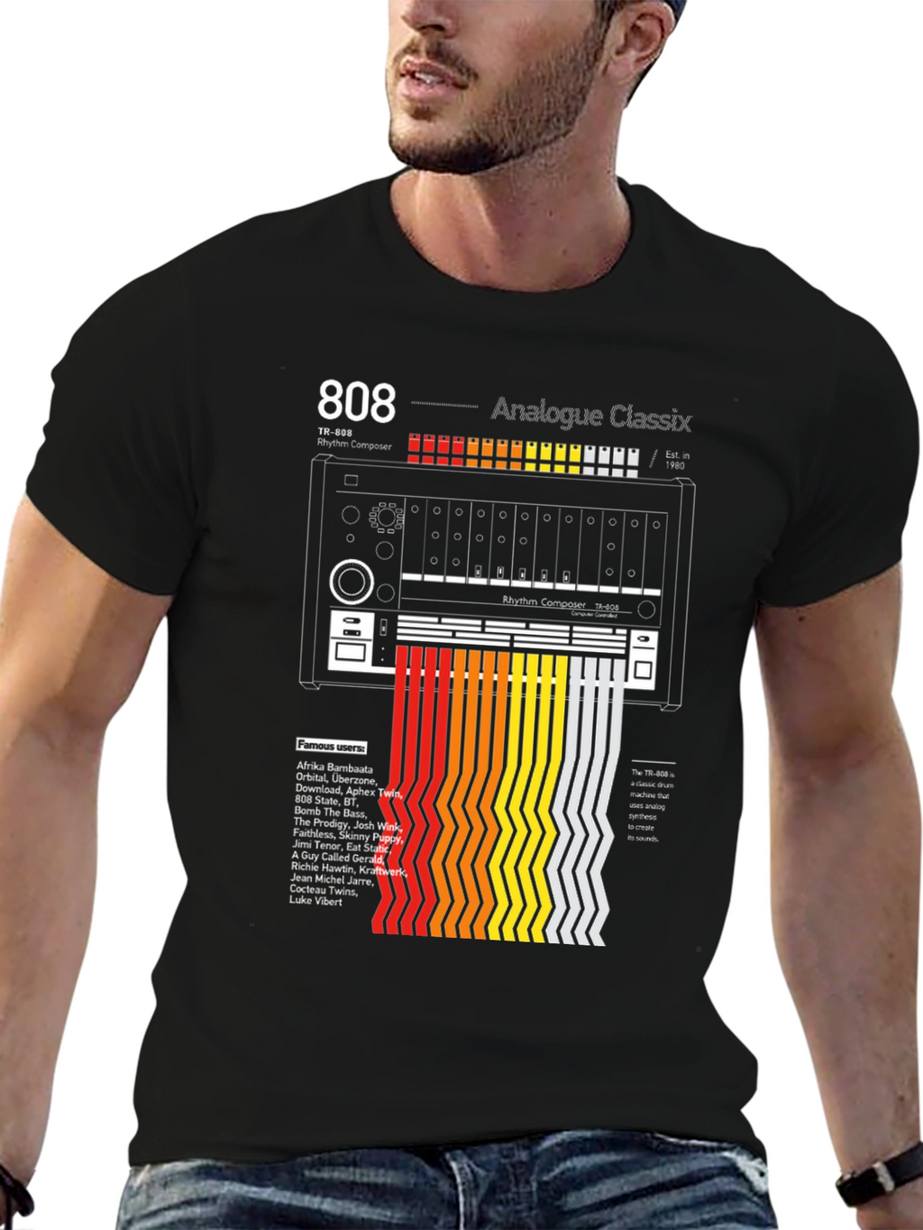 808 Analogue Classix T-Shirt - Music Producer Tribute