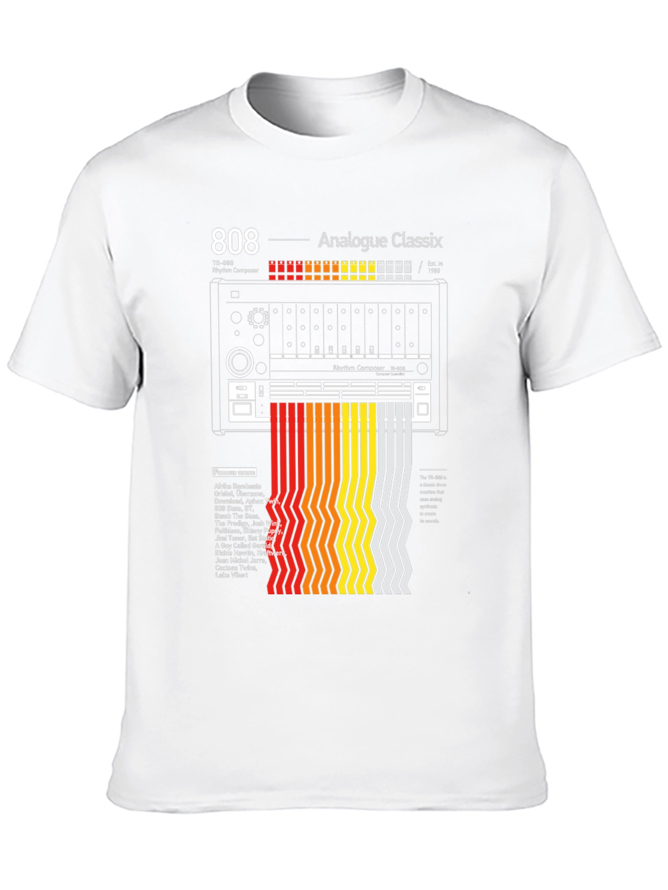 808 Analogue Classix T-Shirt - Music Producer Tribute