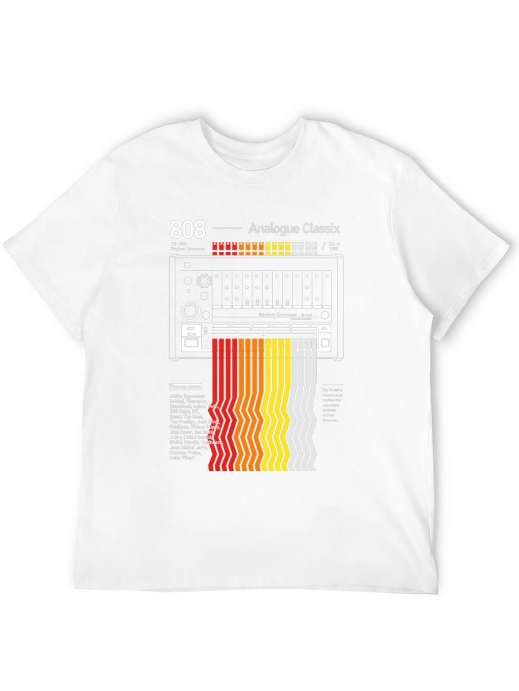 808 Analogue Classix T-Shirt - Music Producer Tribute