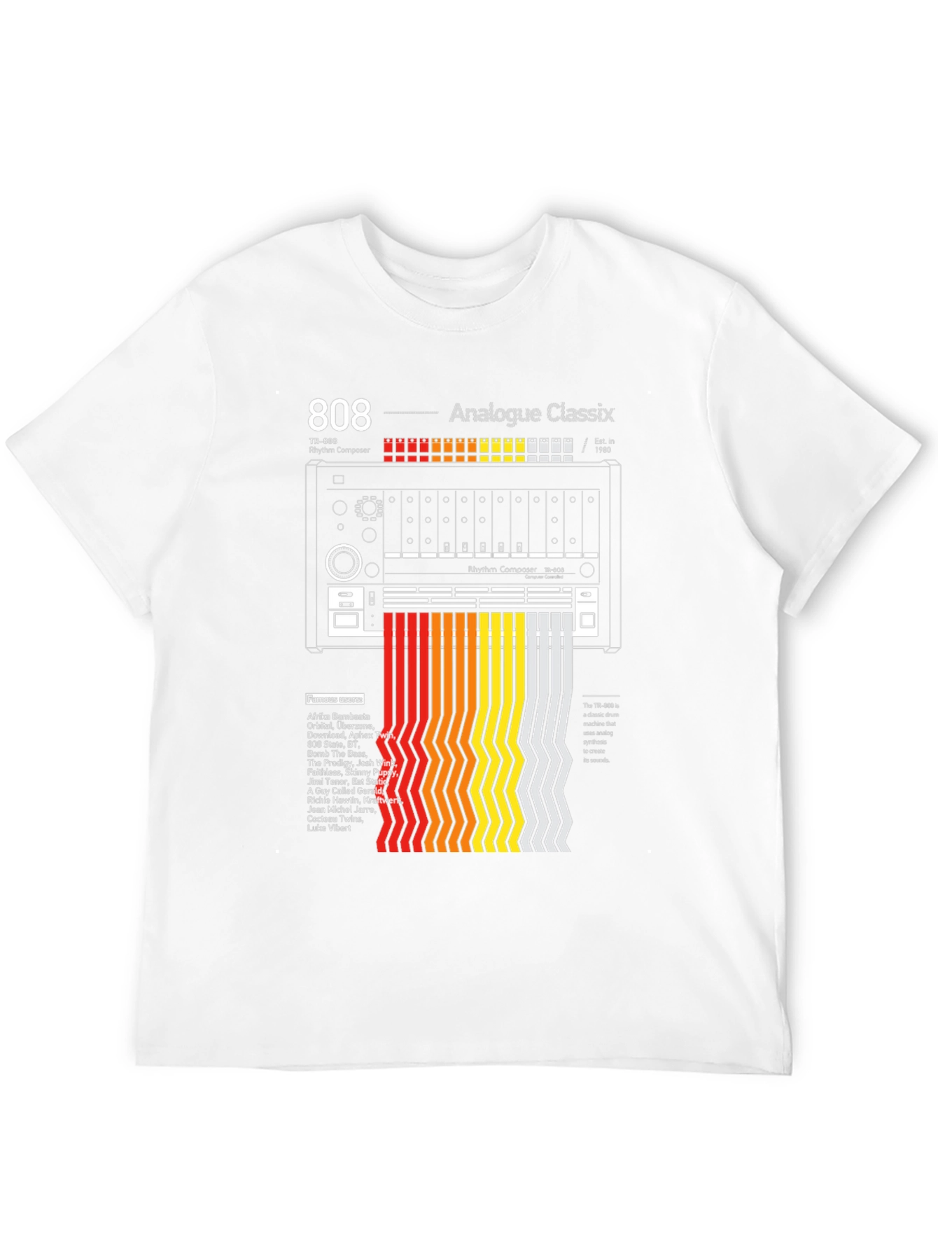 808 Analogue Classix T-Shirt - Music Producer Tribute