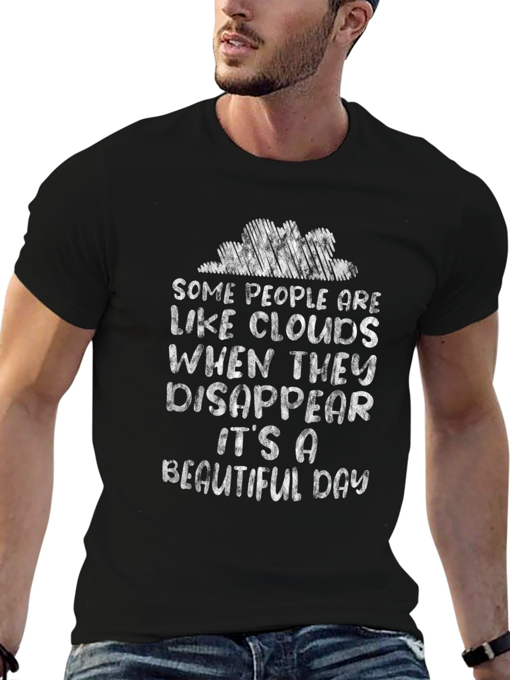 Cloud Disappear Funny Graphic Tee