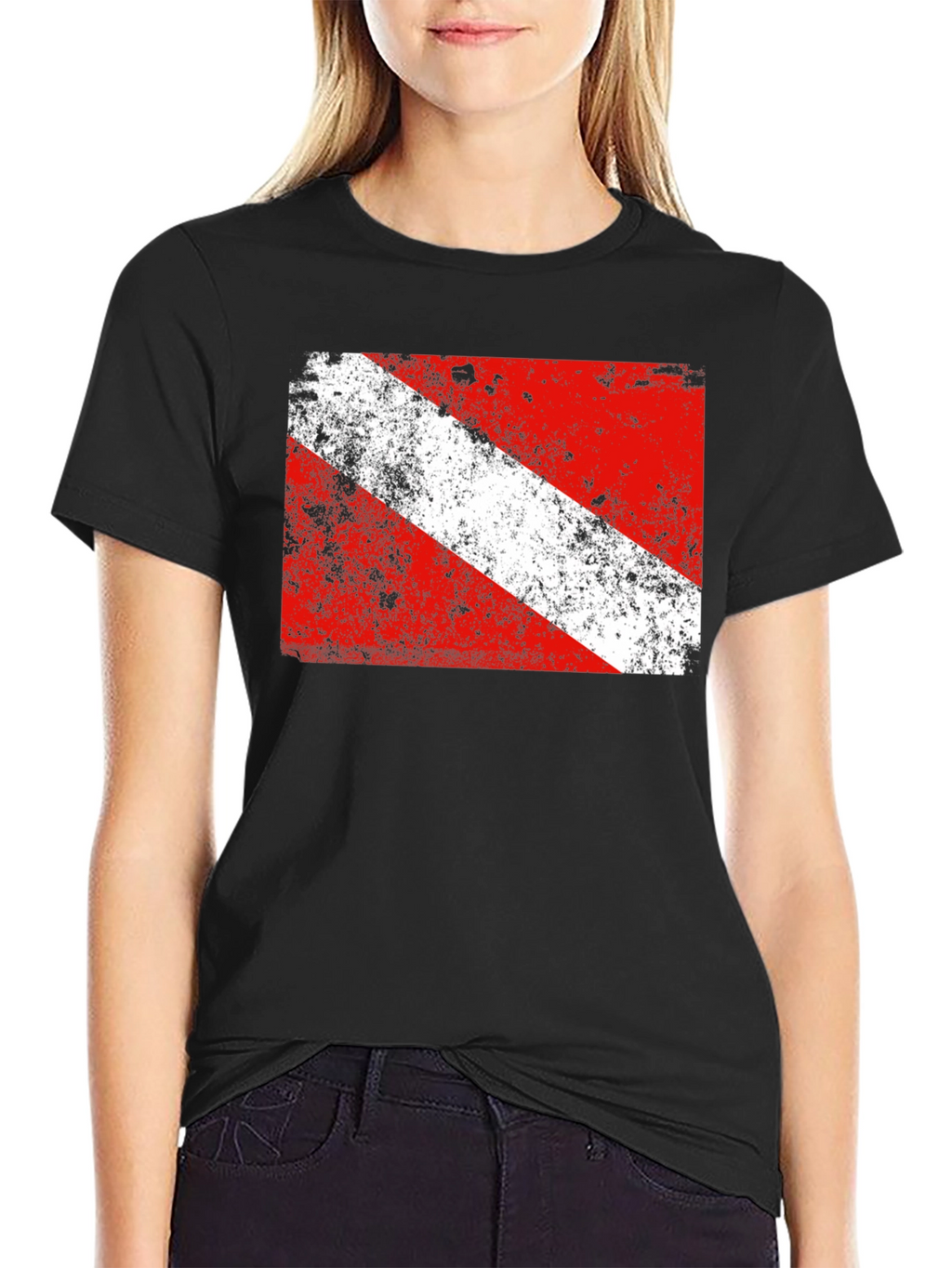 Diver Down Flag Graphic T-Shirt - Scuba Diving Tee