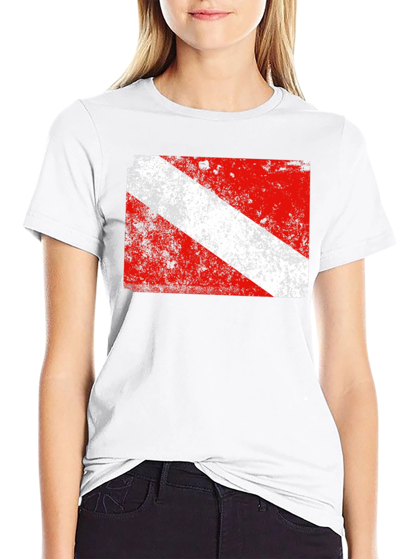 Diver Down Flag Graphic T-Shirt - Scuba Diving Tee
