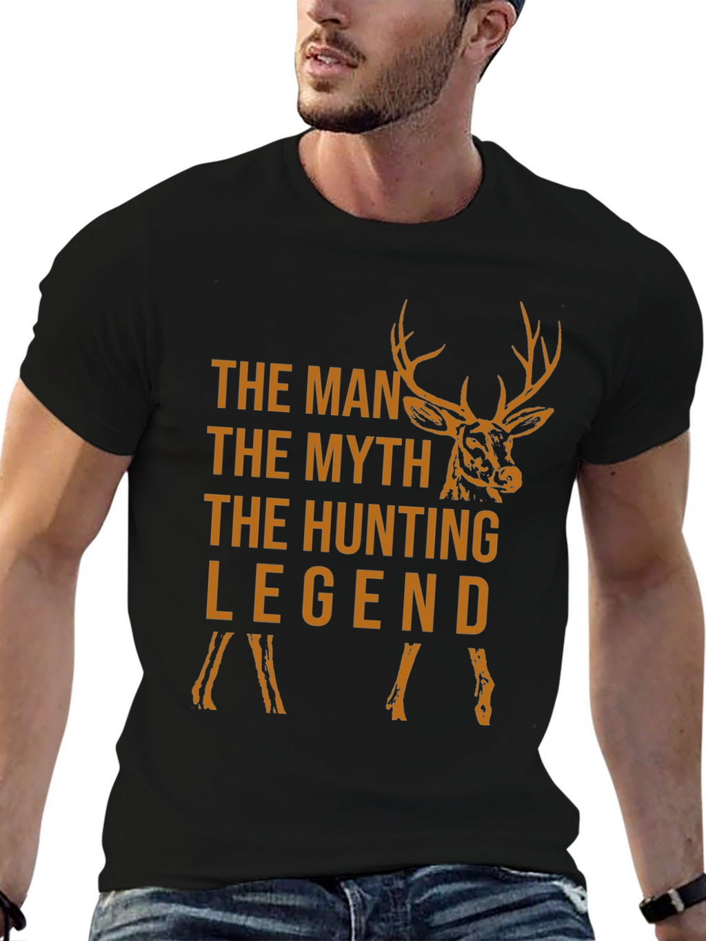 The Hunting Legend Graphic Tee - Black