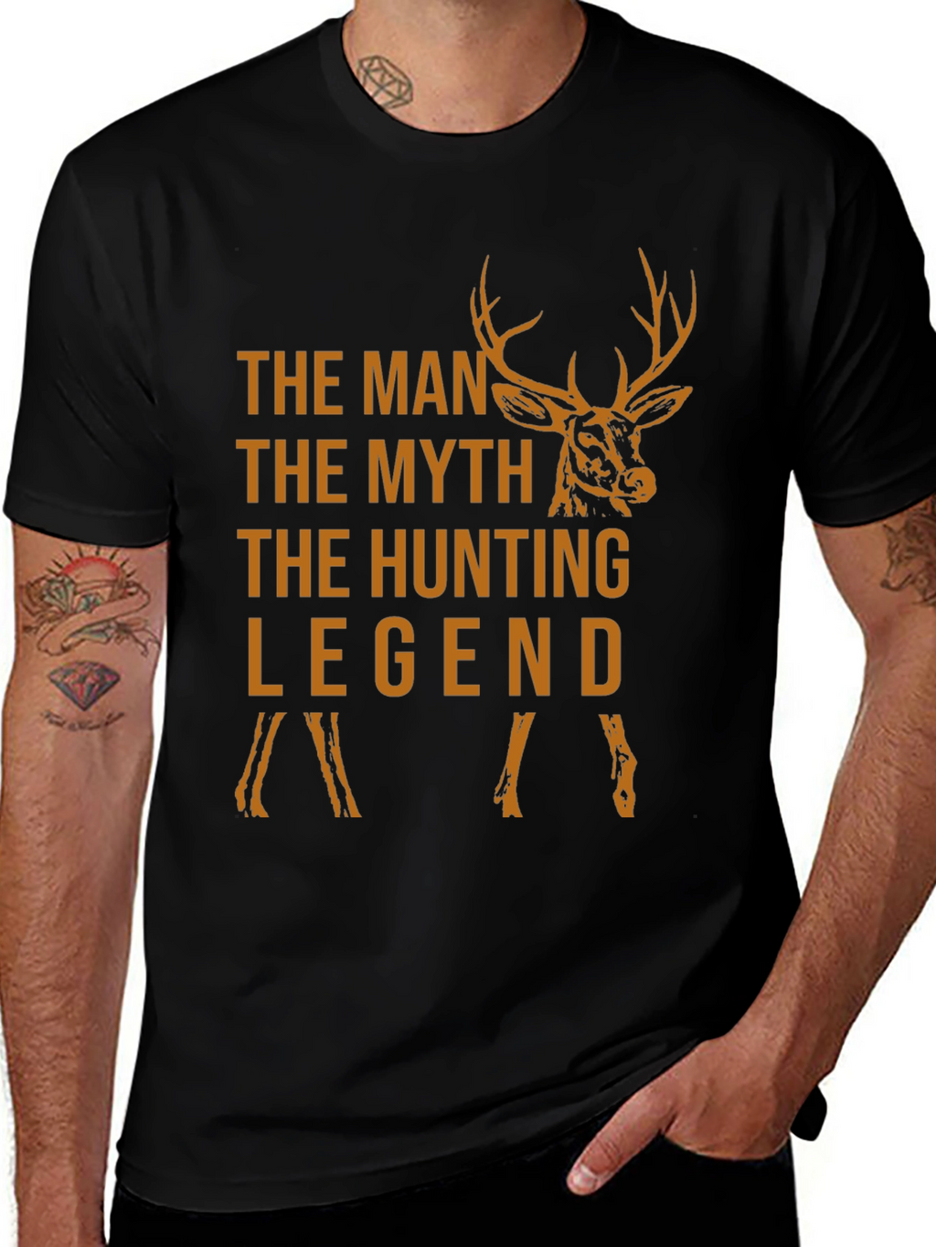 The Hunting Legend Graphic Tee - Black