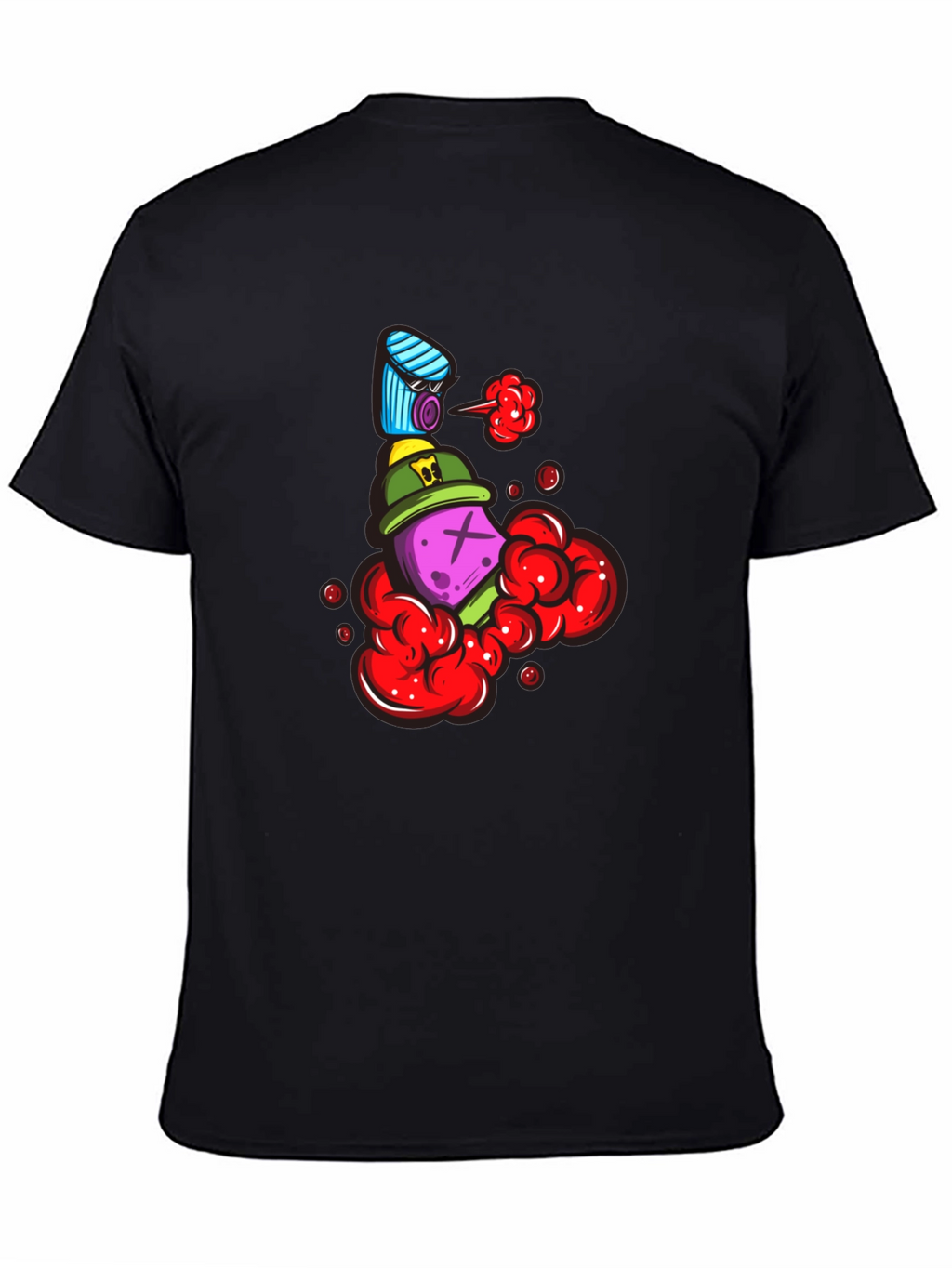Unique Graphic Print Crew Neck T-Shirt