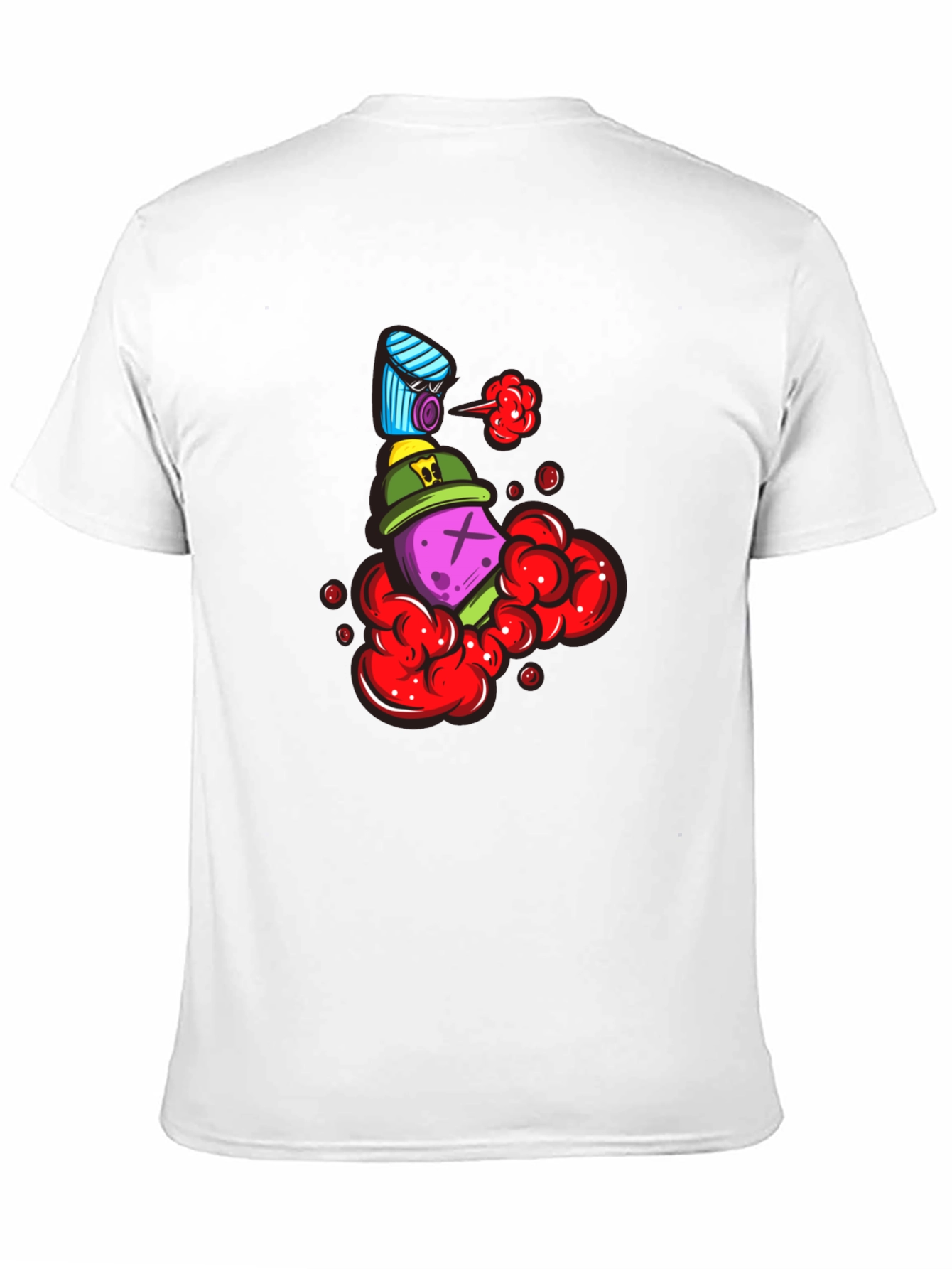 Unique Graphic Print Crew Neck T-Shirt