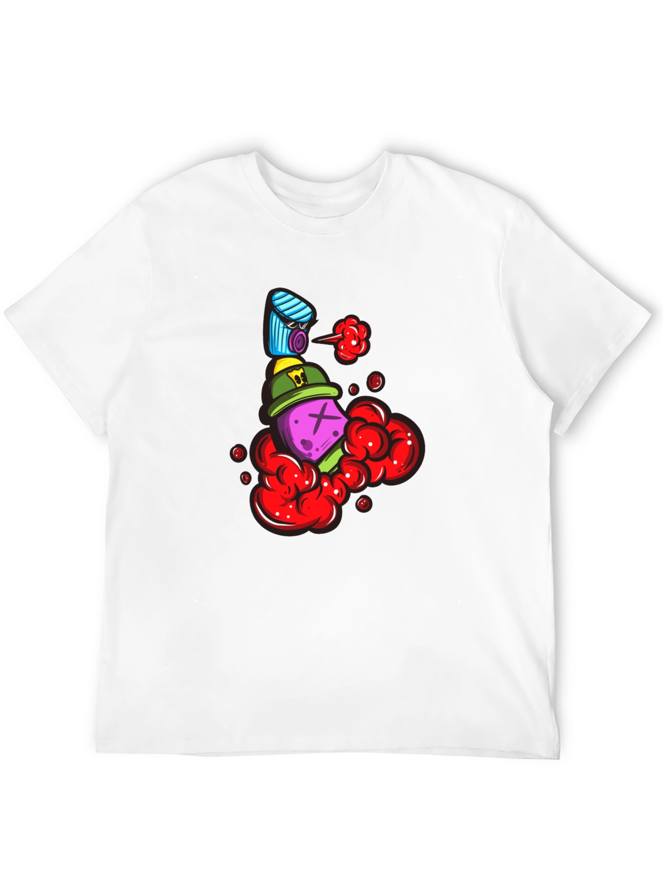 Unique Graphic Print Crew Neck T-Shirt