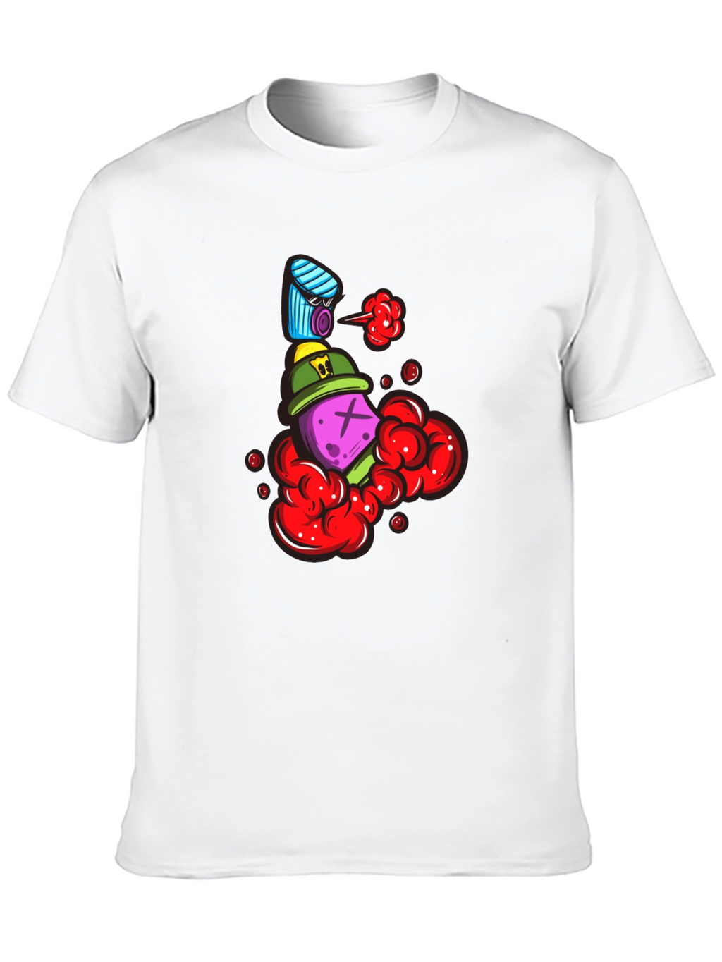 Unique Graphic Print Crew Neck T-Shirt