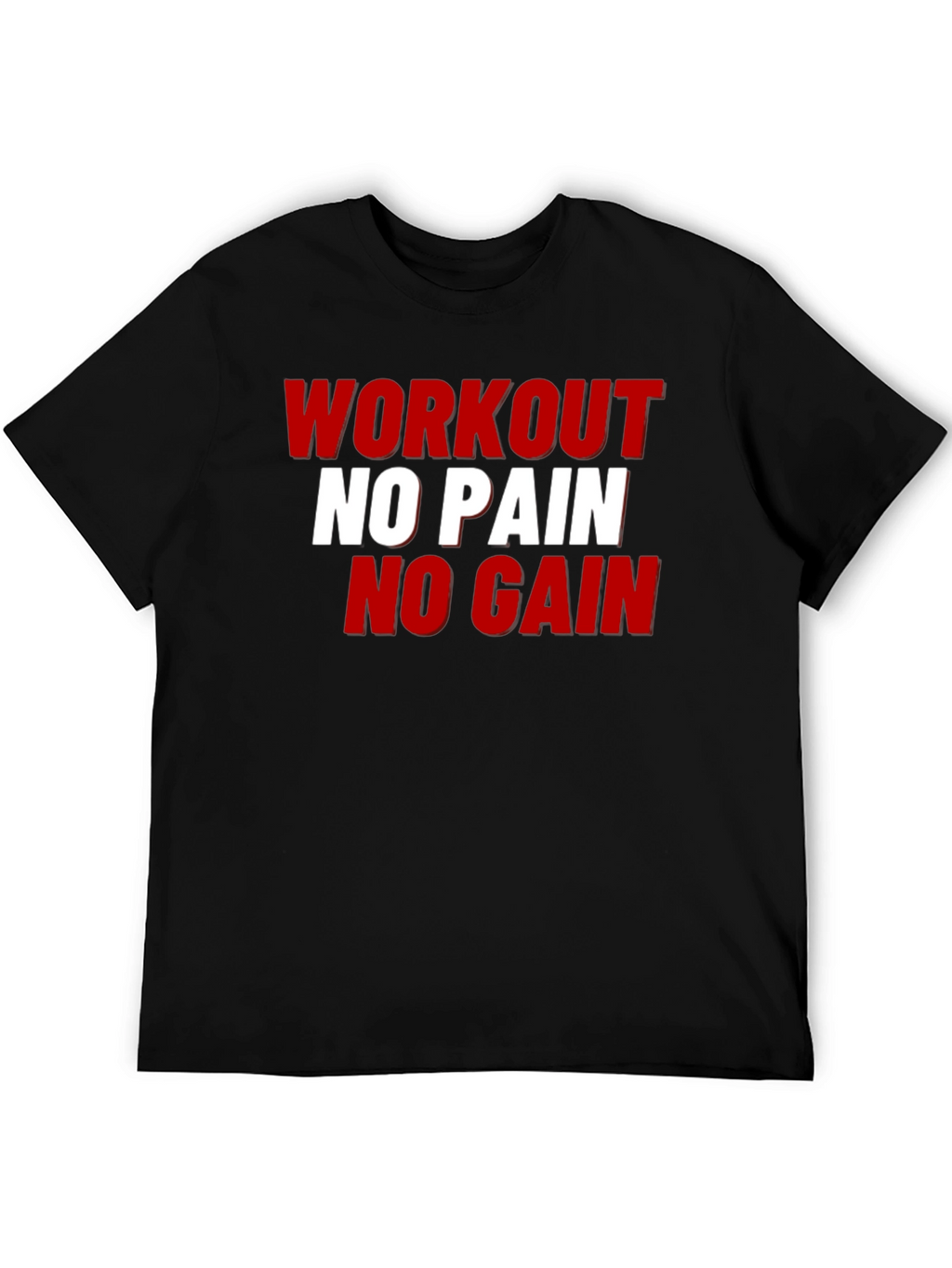 Workout No Pain No Gain Graphic Tee