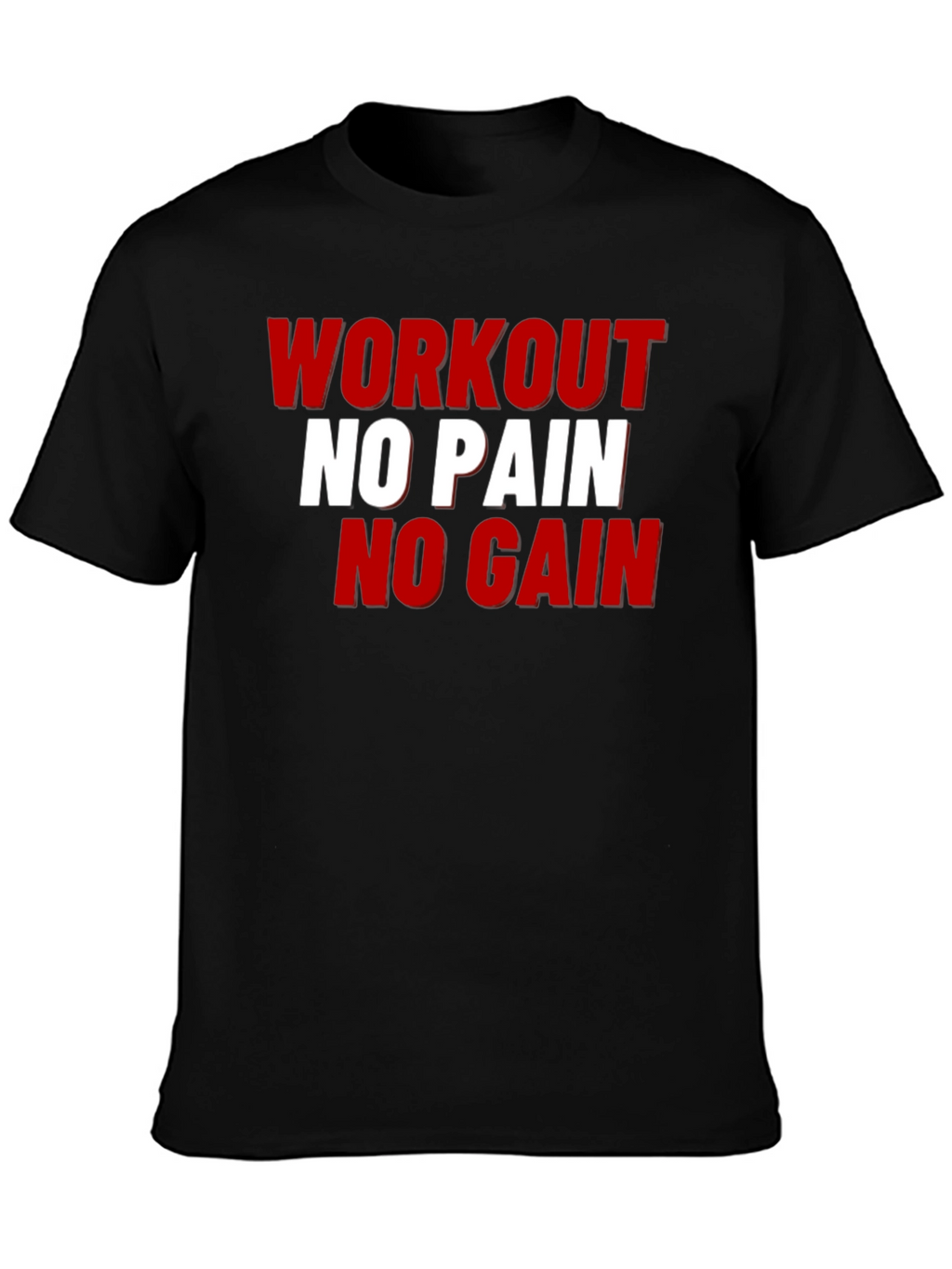 Workout No Pain No Gain Graphic Tee