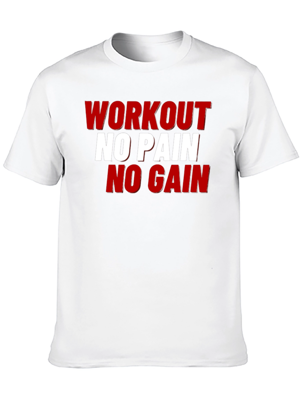 Workout No Pain No Gain Graphic Tee