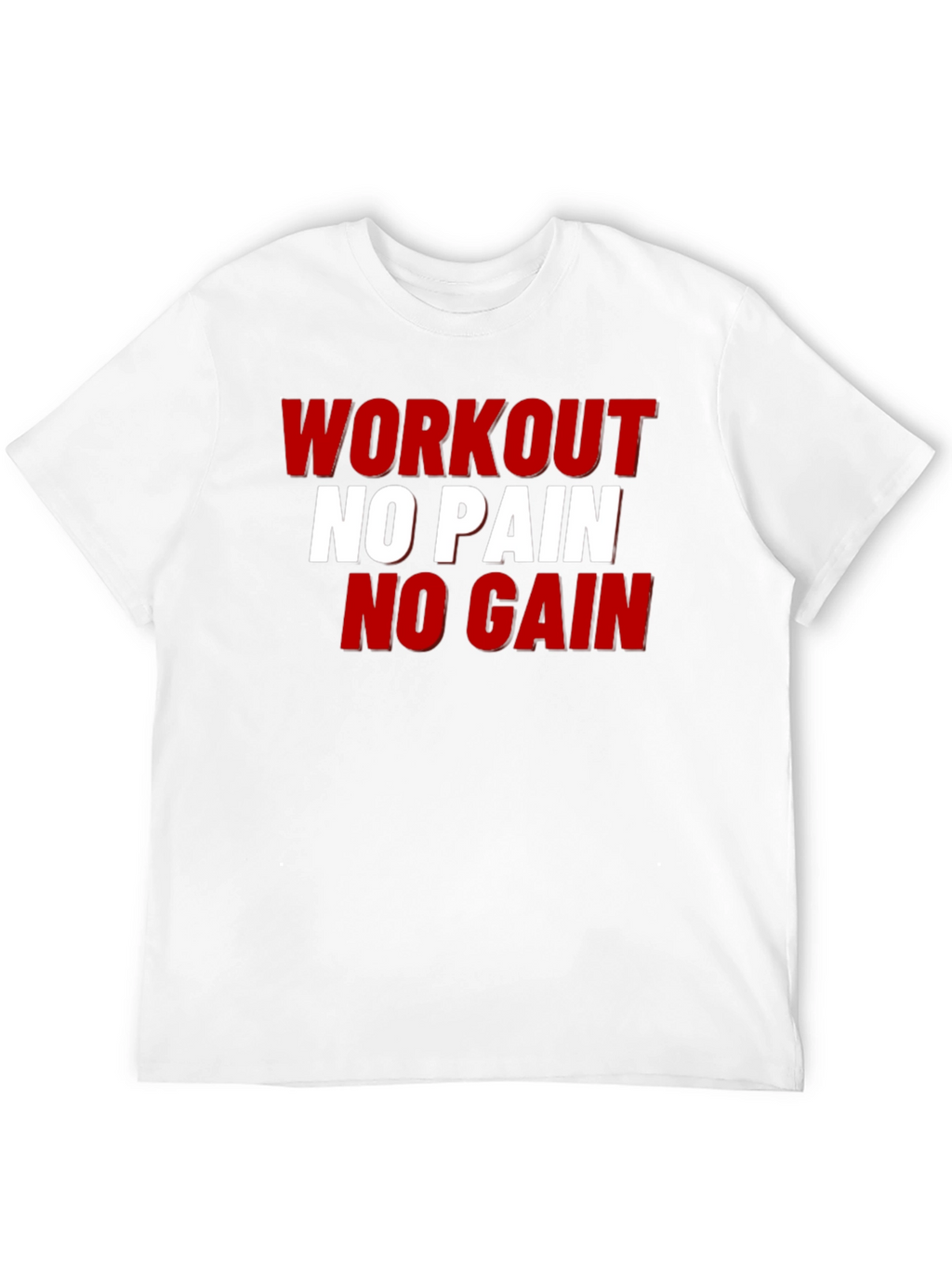 Workout No Pain No Gain Graphic Tee