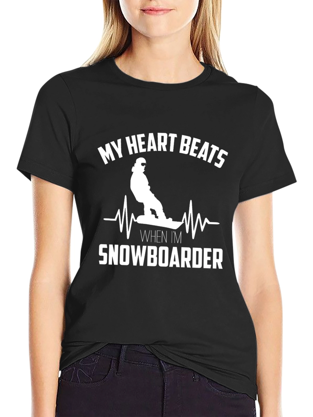 Snowboarder Heartbeat T-Shirt