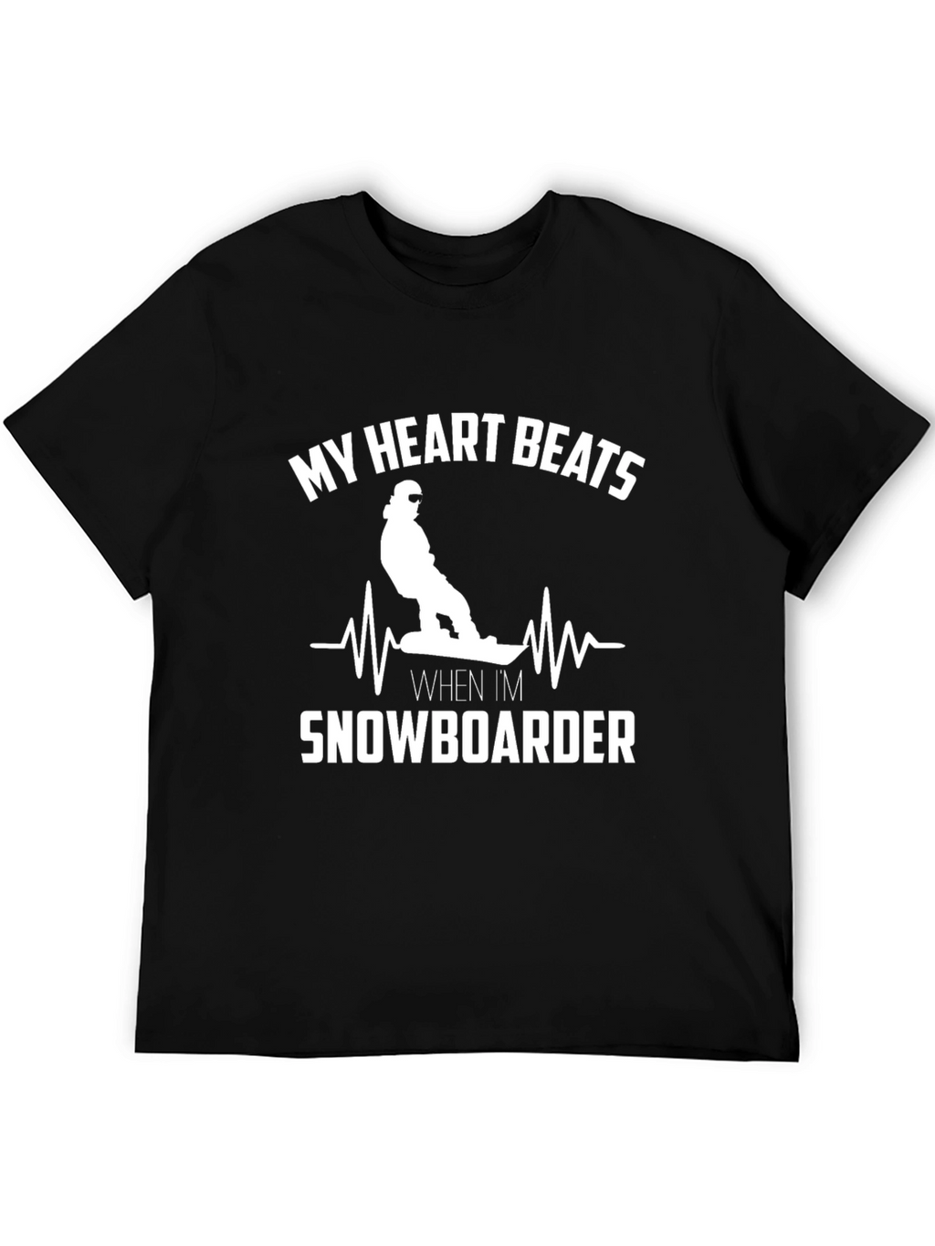 Snowboarder Heartbeat T-Shirt