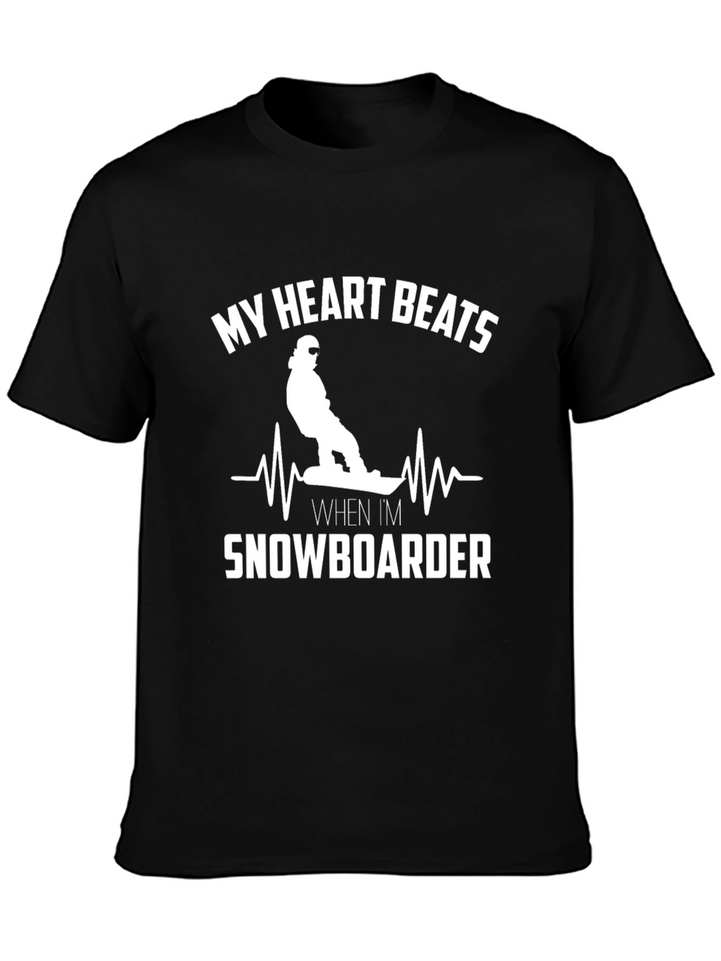 Snowboarder Heartbeat T-Shirt