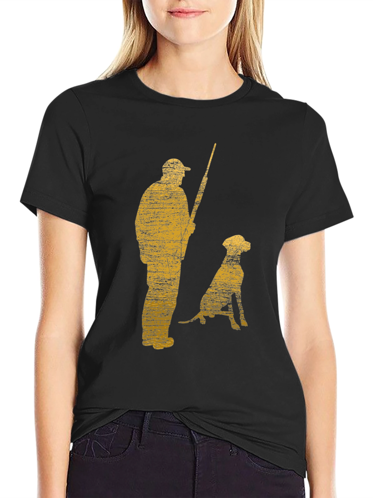 Vintage Hunter & Dog Graphic Tee