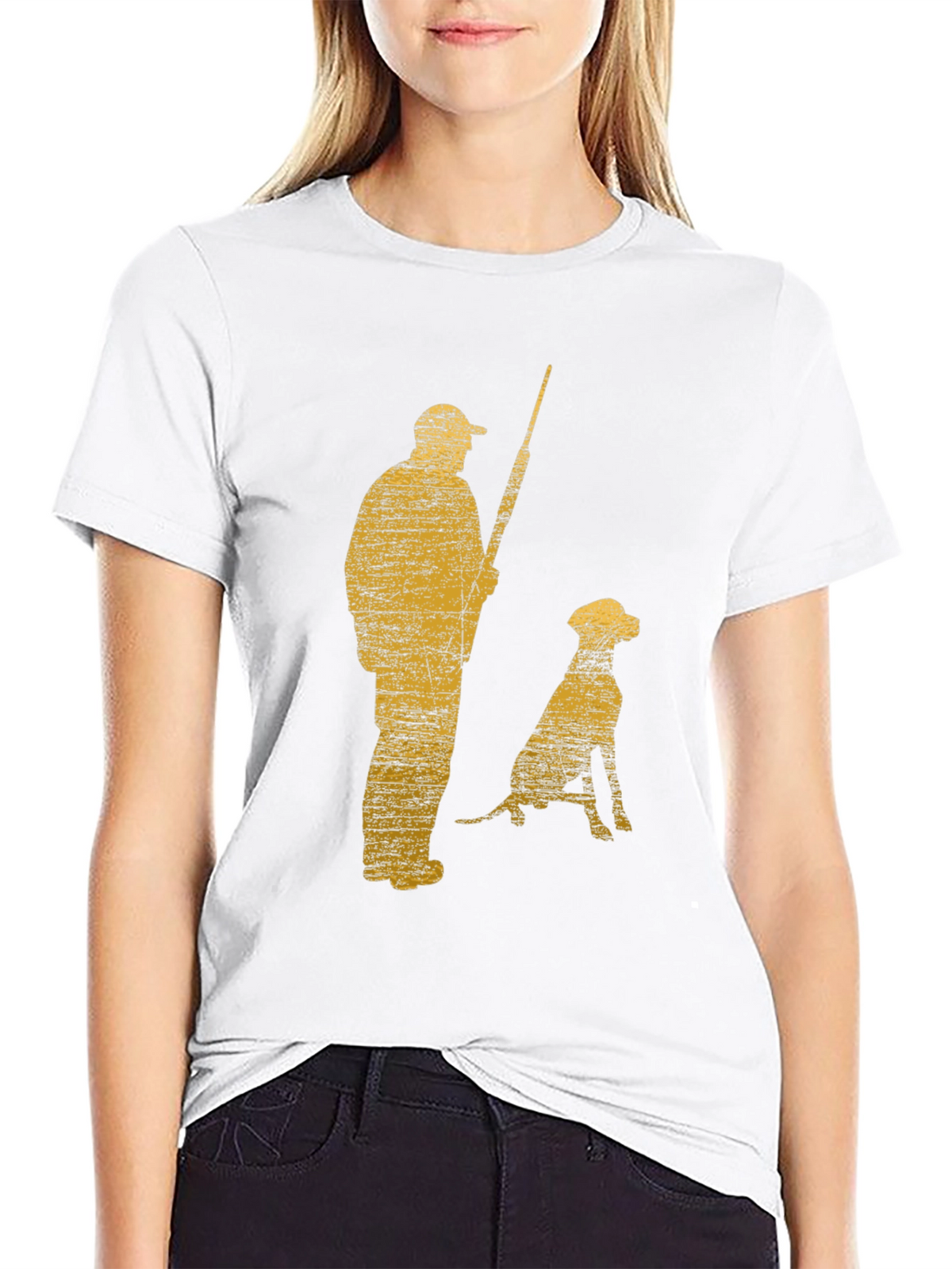 Vintage Hunter & Dog Graphic Tee