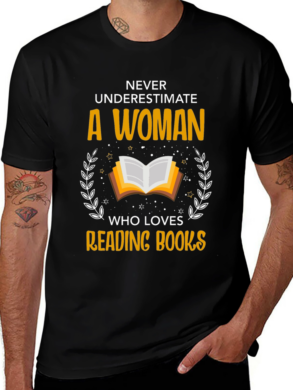 Never Underestimate Reading Books T-Shirt