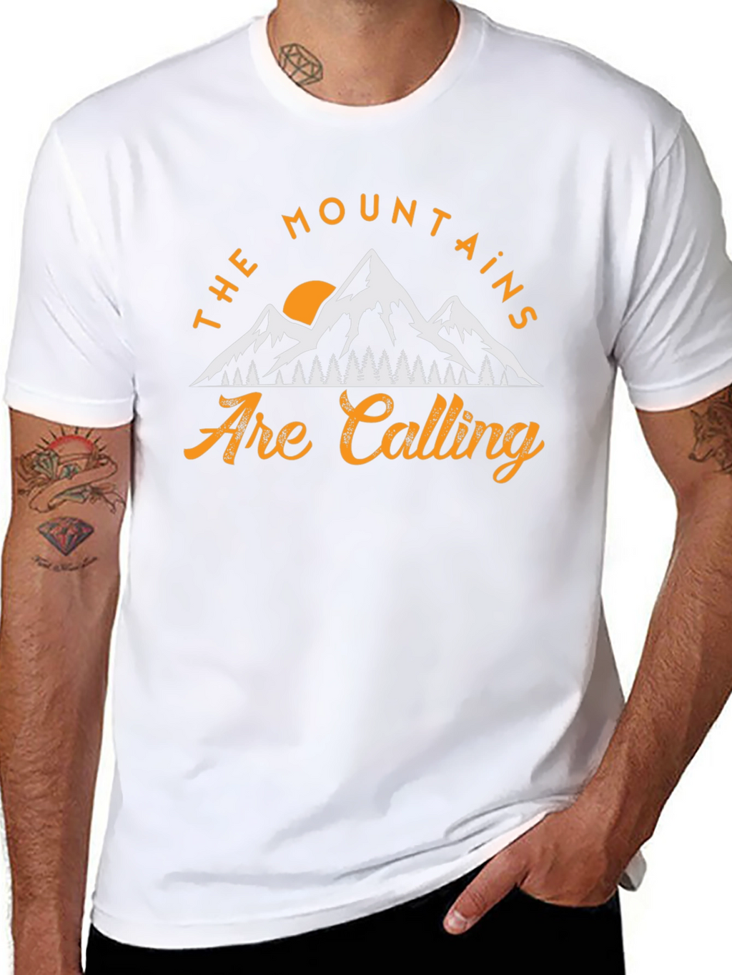 Mountains Are Calling Graphic Tee - Adventure Awaits!