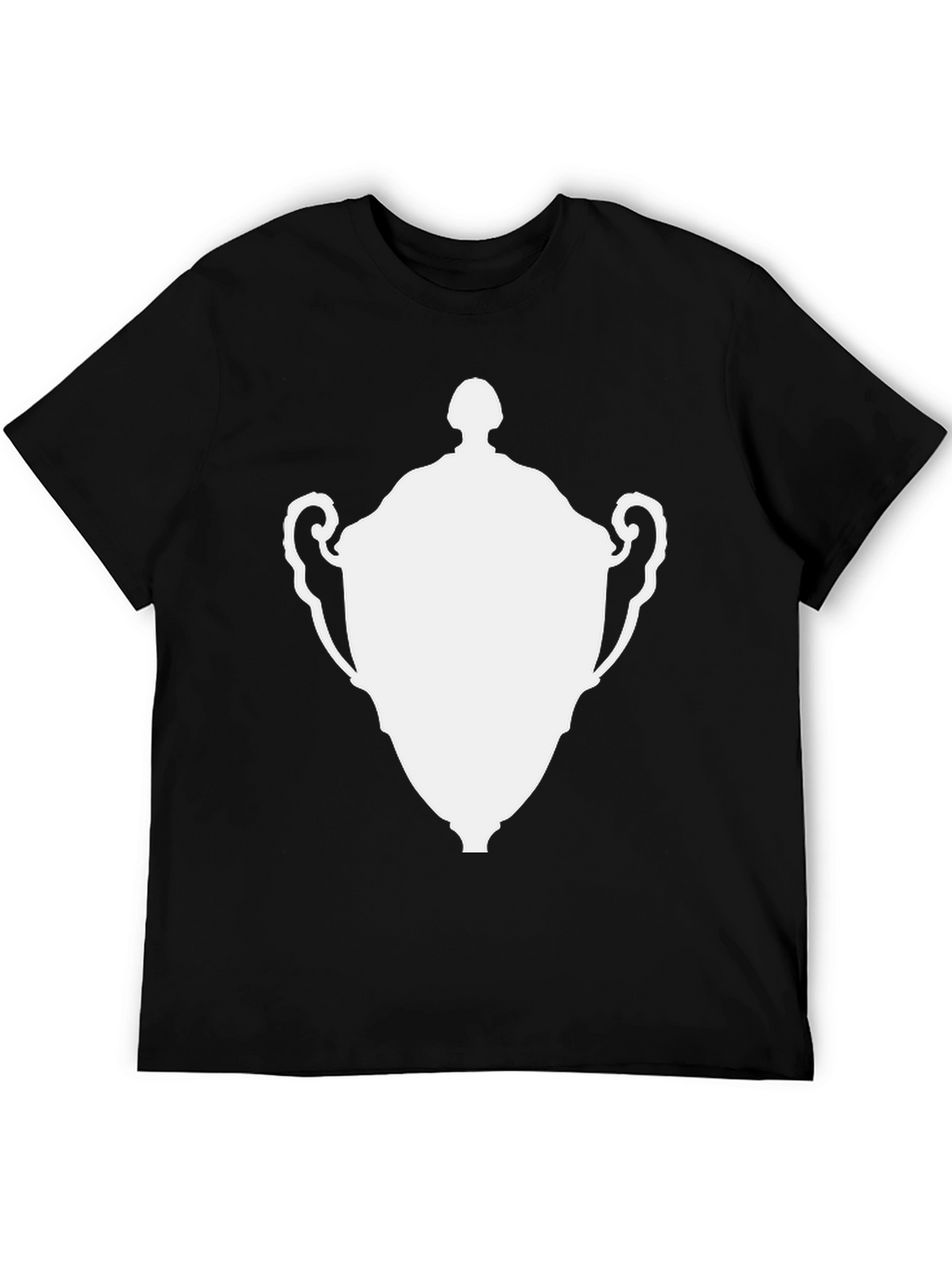 Graphic Tee - White Trophy Design Classic Black T-Shirt