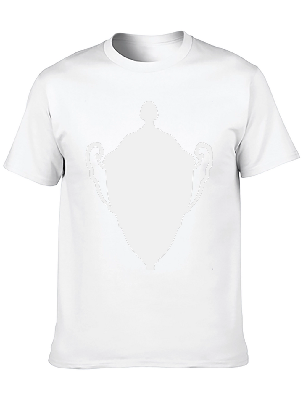 Graphic Tee - White Trophy Design Classic Black T-Shirt
