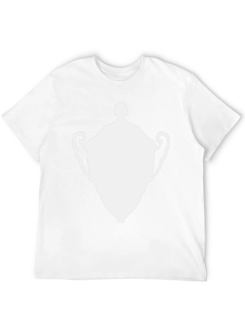 Graphic Tee - White Trophy Design Classic Black T-Shirt