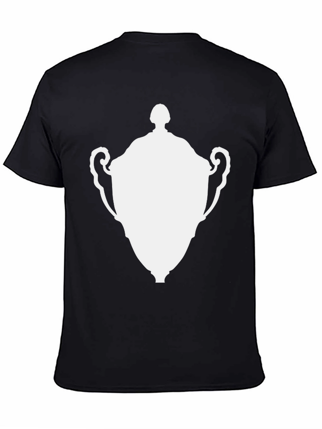 Graphic Tee - White Trophy Design Classic Black T-Shirt