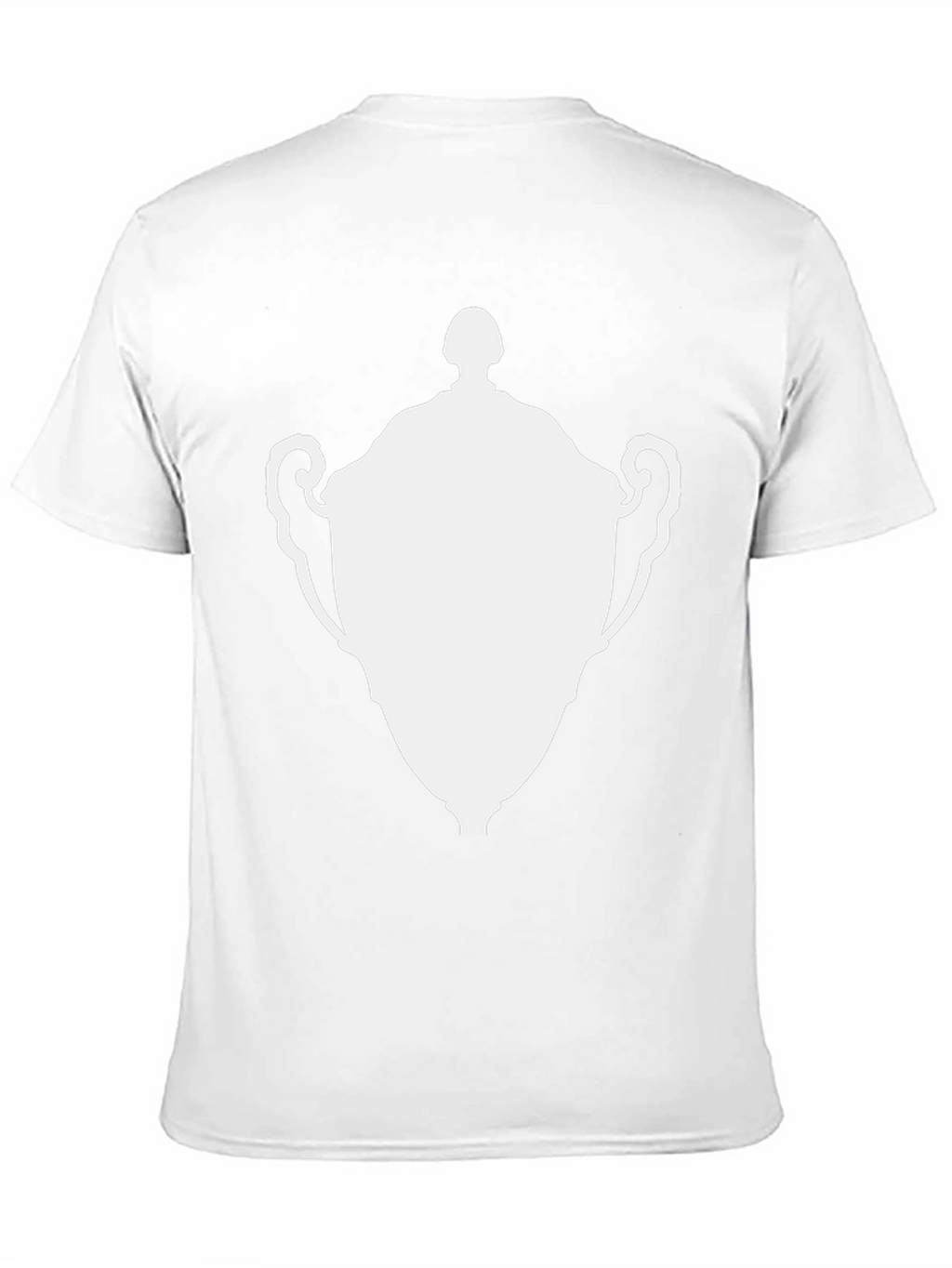 Graphic Tee - White Trophy Design Classic Black T-Shirt