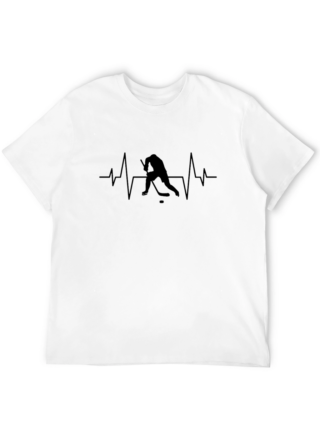 Hockey Heartbeat Black T-Shirt