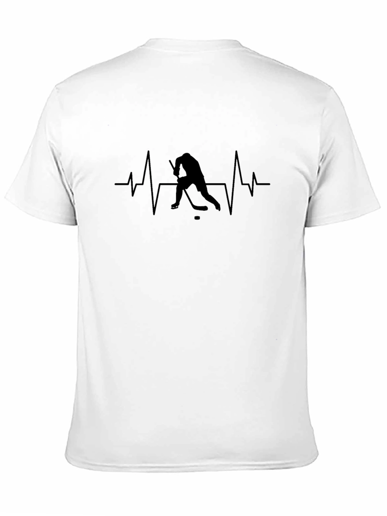 Hockey Heartbeat Black T-Shirt