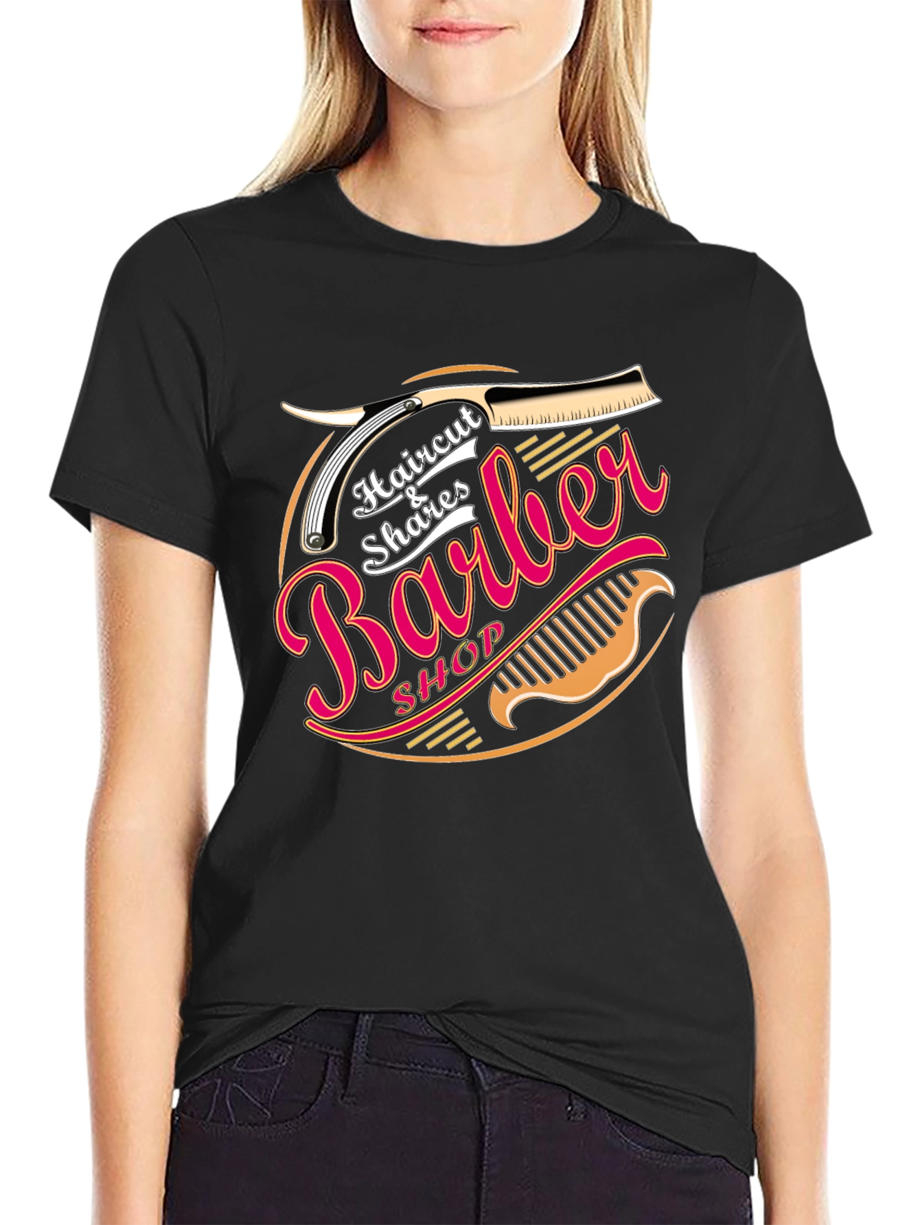 Barber Shop T-Shirt - Haircut Shaves Premium Tee