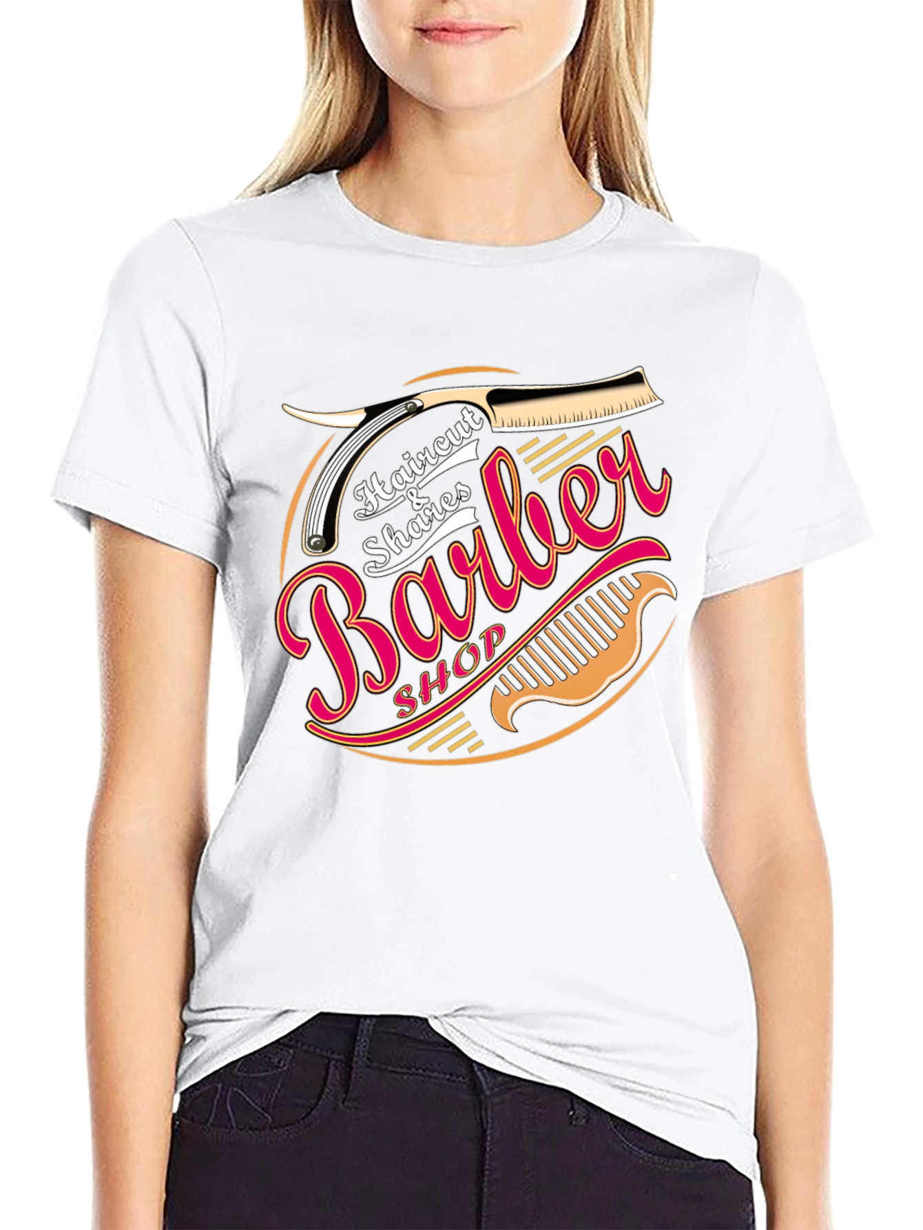 Barber Shop T-Shirt - Haircut Shaves Premium Tee