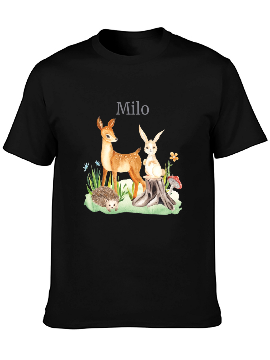 Personalized Woodland Creatures T-Shirt - Milo