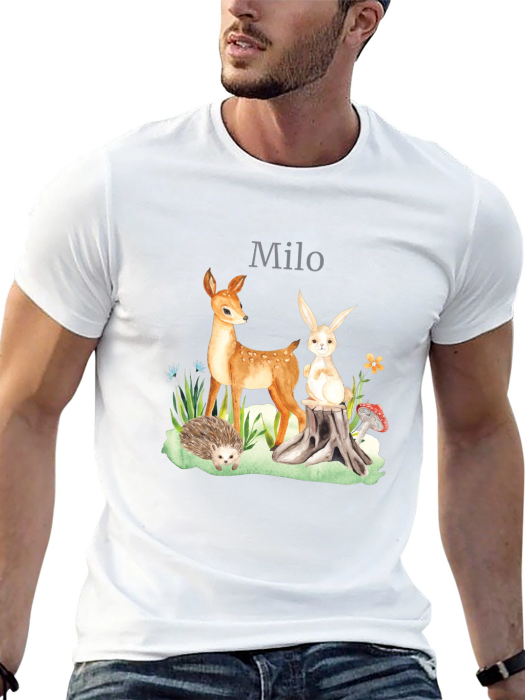 Personalized Woodland Creatures T-Shirt - Milo