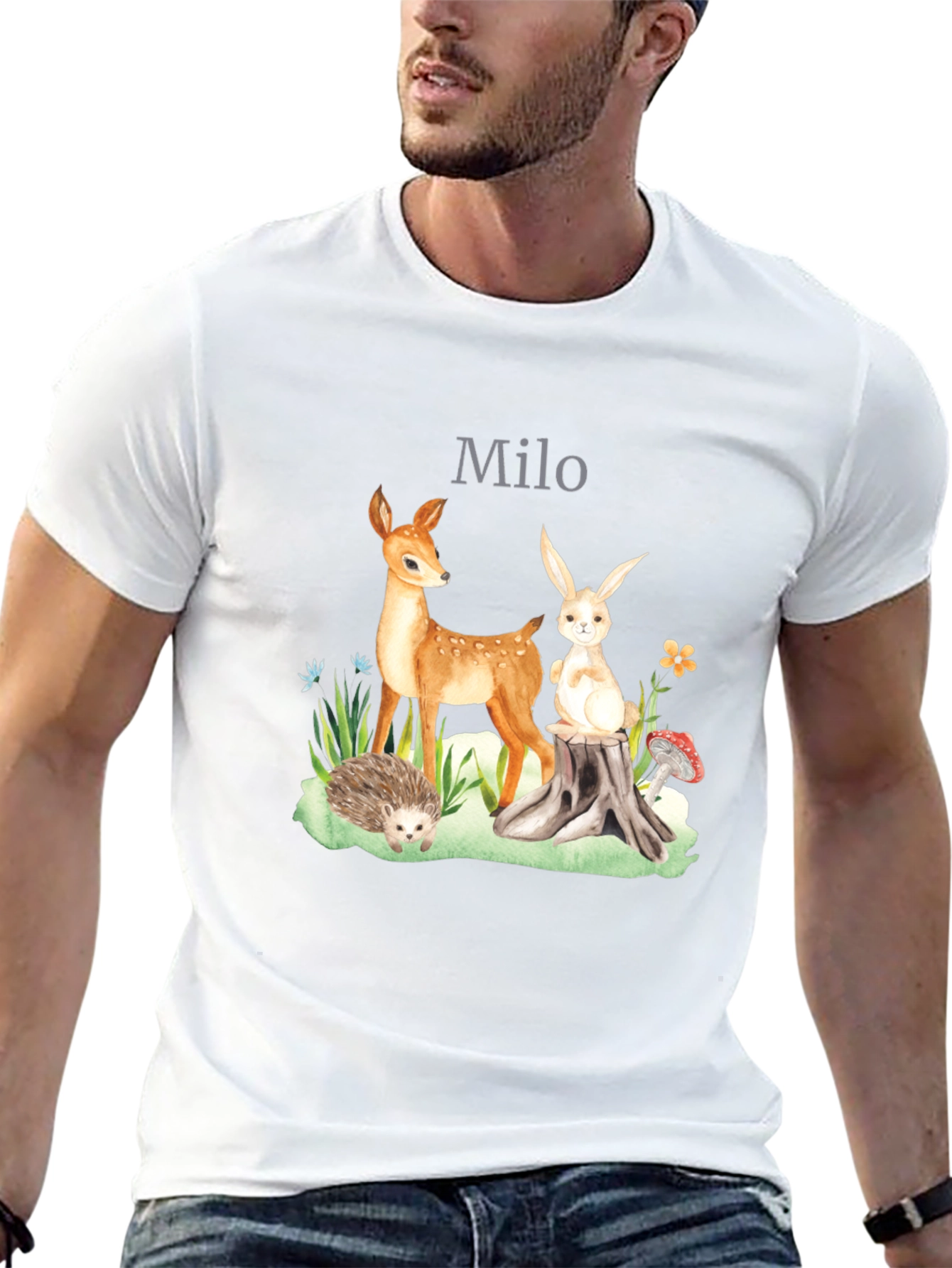 Personalized Woodland Creatures T-Shirt - Milo
