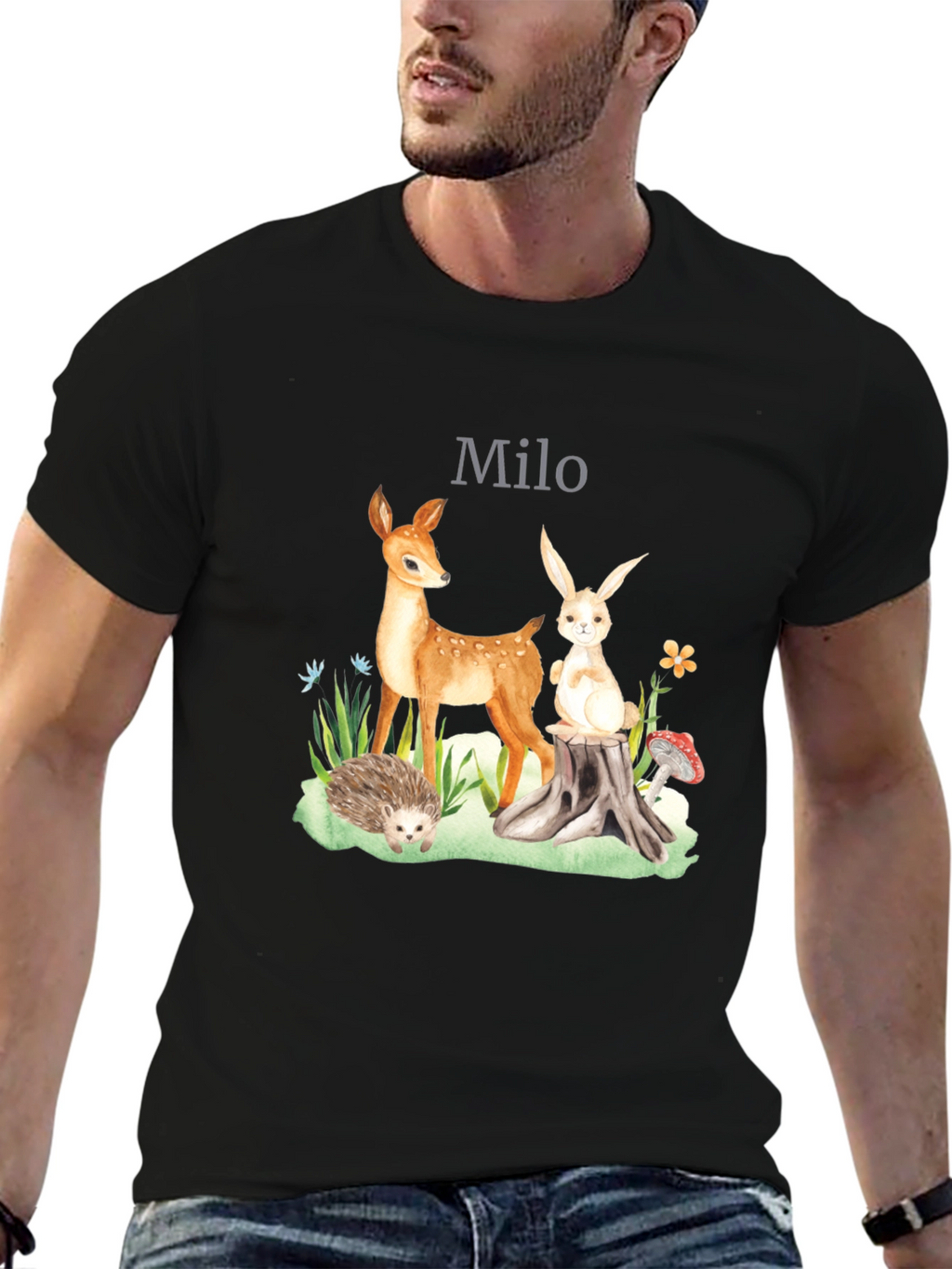 Personalized Woodland Creatures T-Shirt - Milo