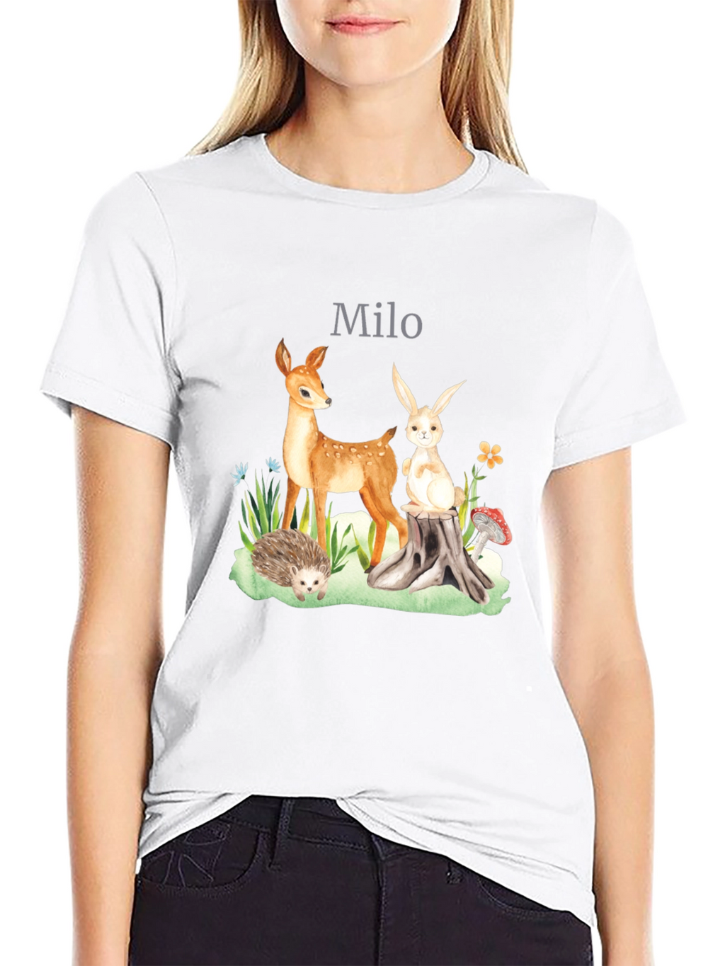 Personalized Woodland Creatures T-Shirt - Milo