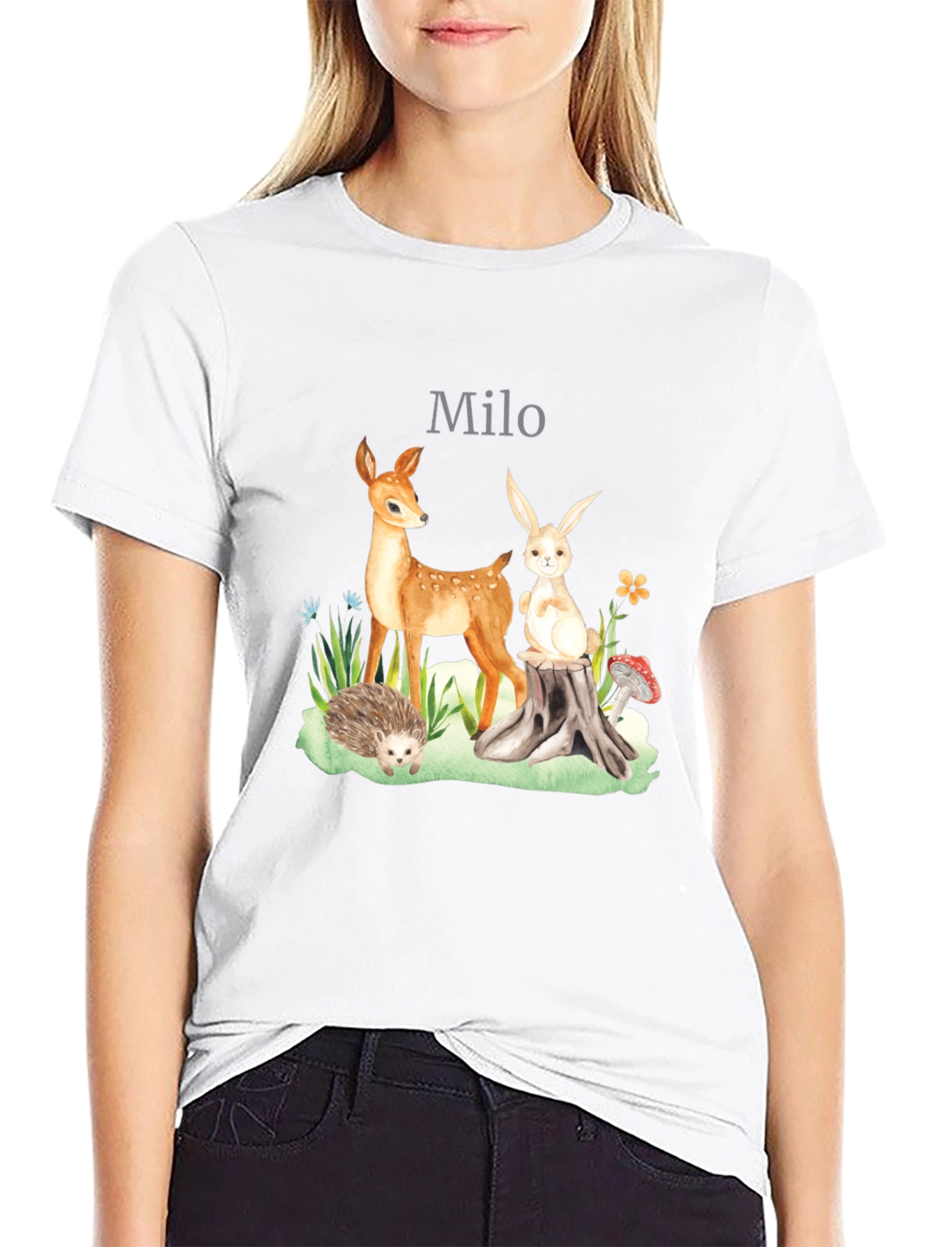 Personalized Woodland Creatures T-Shirt - Milo