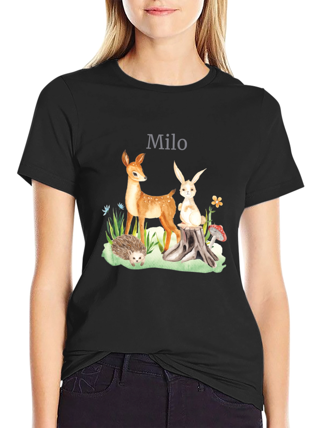 Personalized Woodland Creatures T-Shirt - Milo