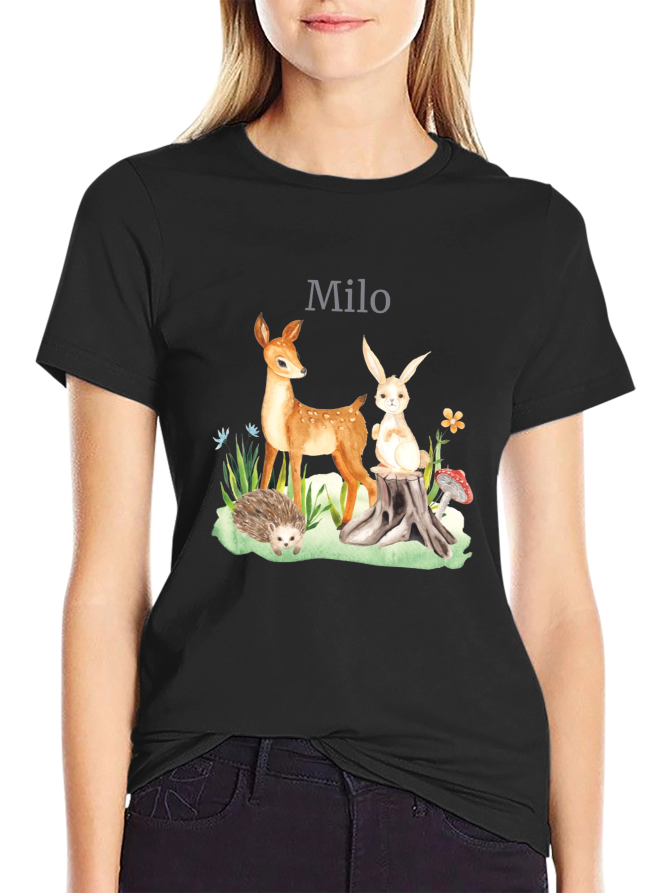 Personalized Woodland Creatures T-Shirt - Milo