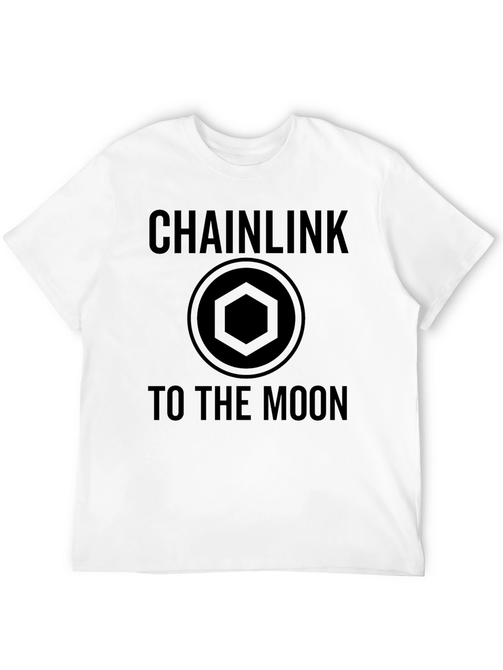 Chainlink To The Moon Black T-Shirt Crypto HODL
