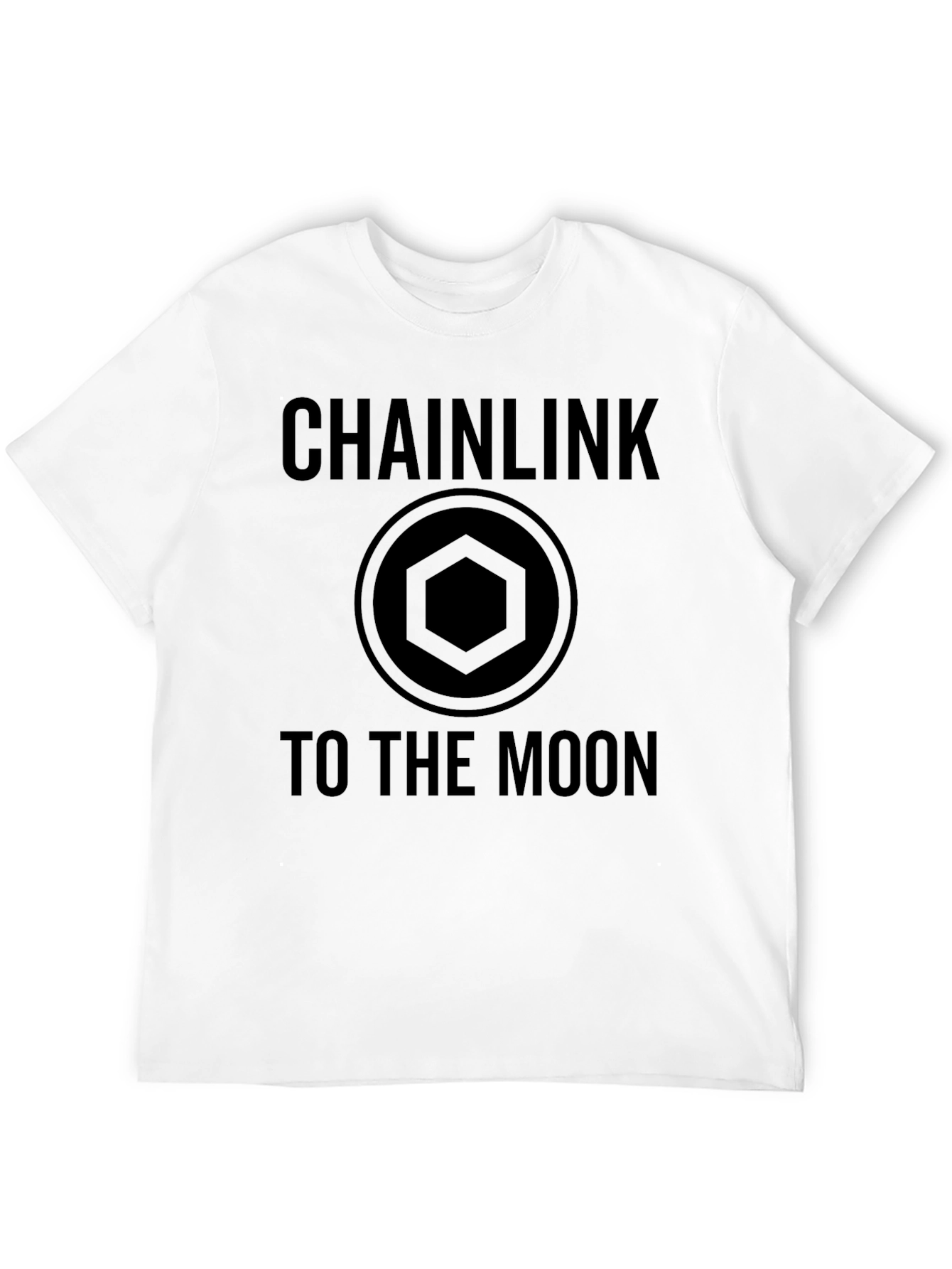 Chainlink To The Moon Black T-Shirt Crypto HODL