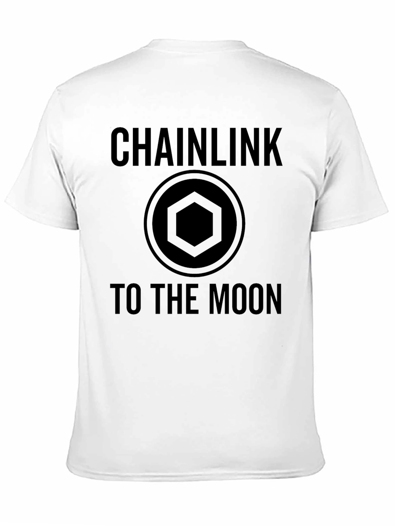 Chainlink To The Moon Black T-Shirt Crypto HODL