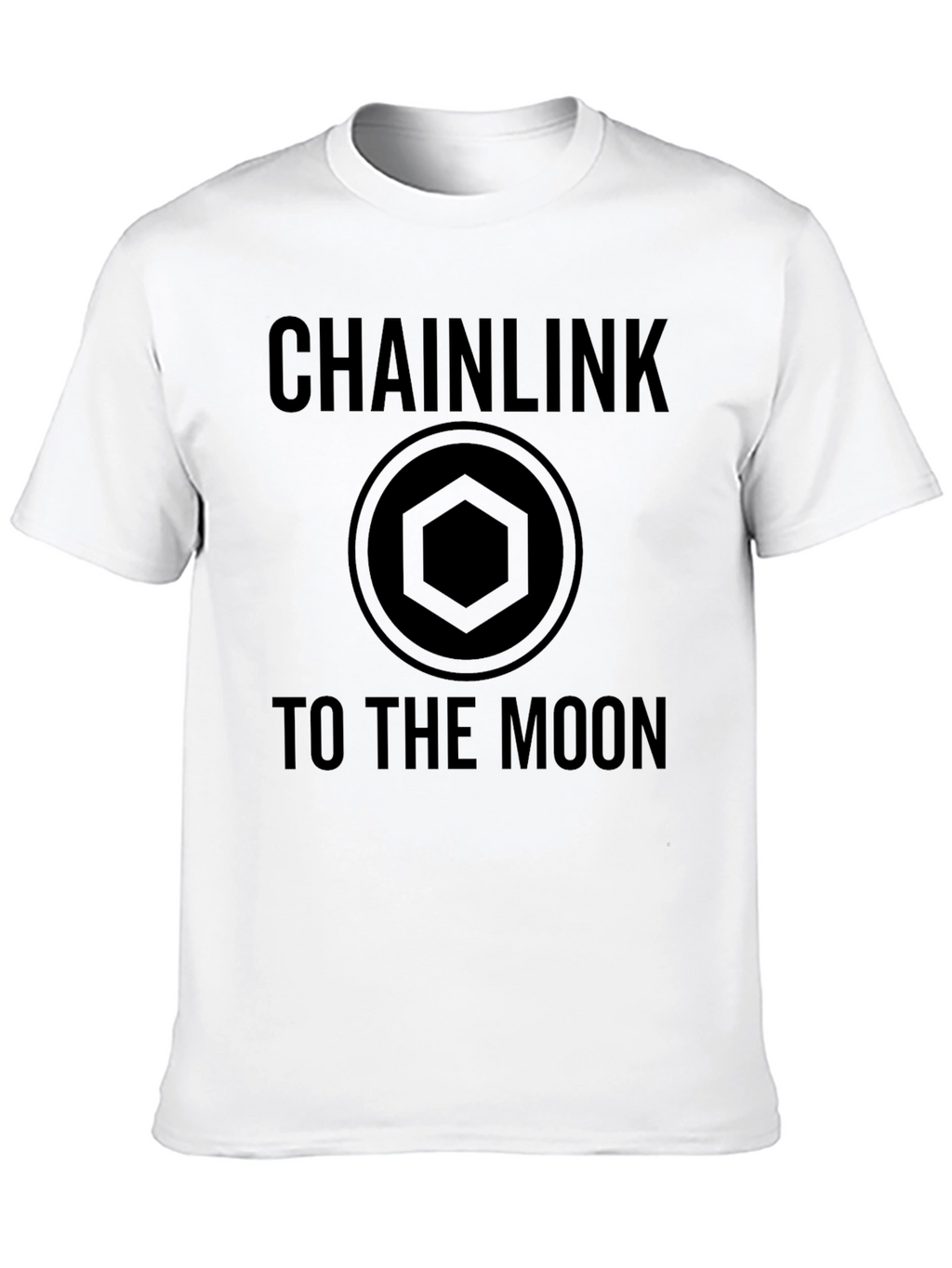 Chainlink To The Moon Black T-Shirt Crypto HODL