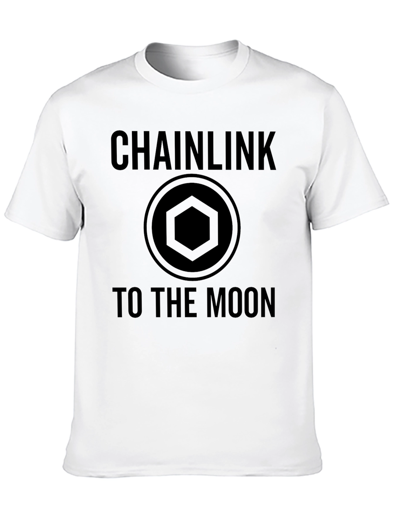 Chainlink To The Moon Black T-Shirt Crypto HODL
