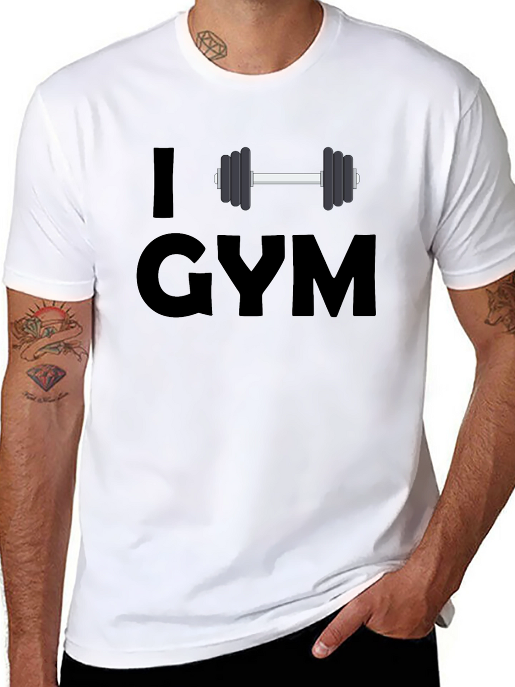 I Love Gym T-Shirt - Workout Fitness Apparel