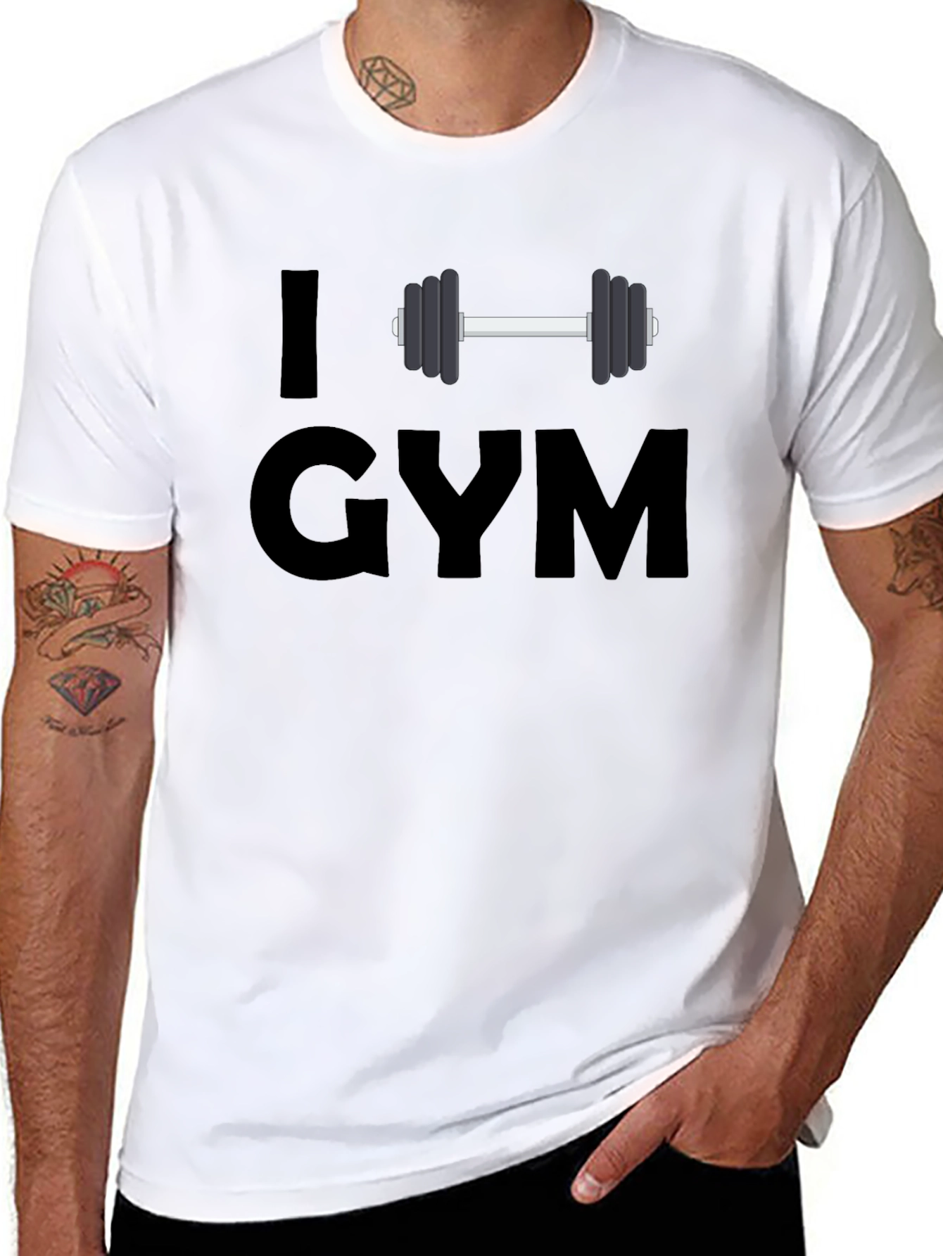 I Love Gym T-Shirt - Workout Fitness Apparel